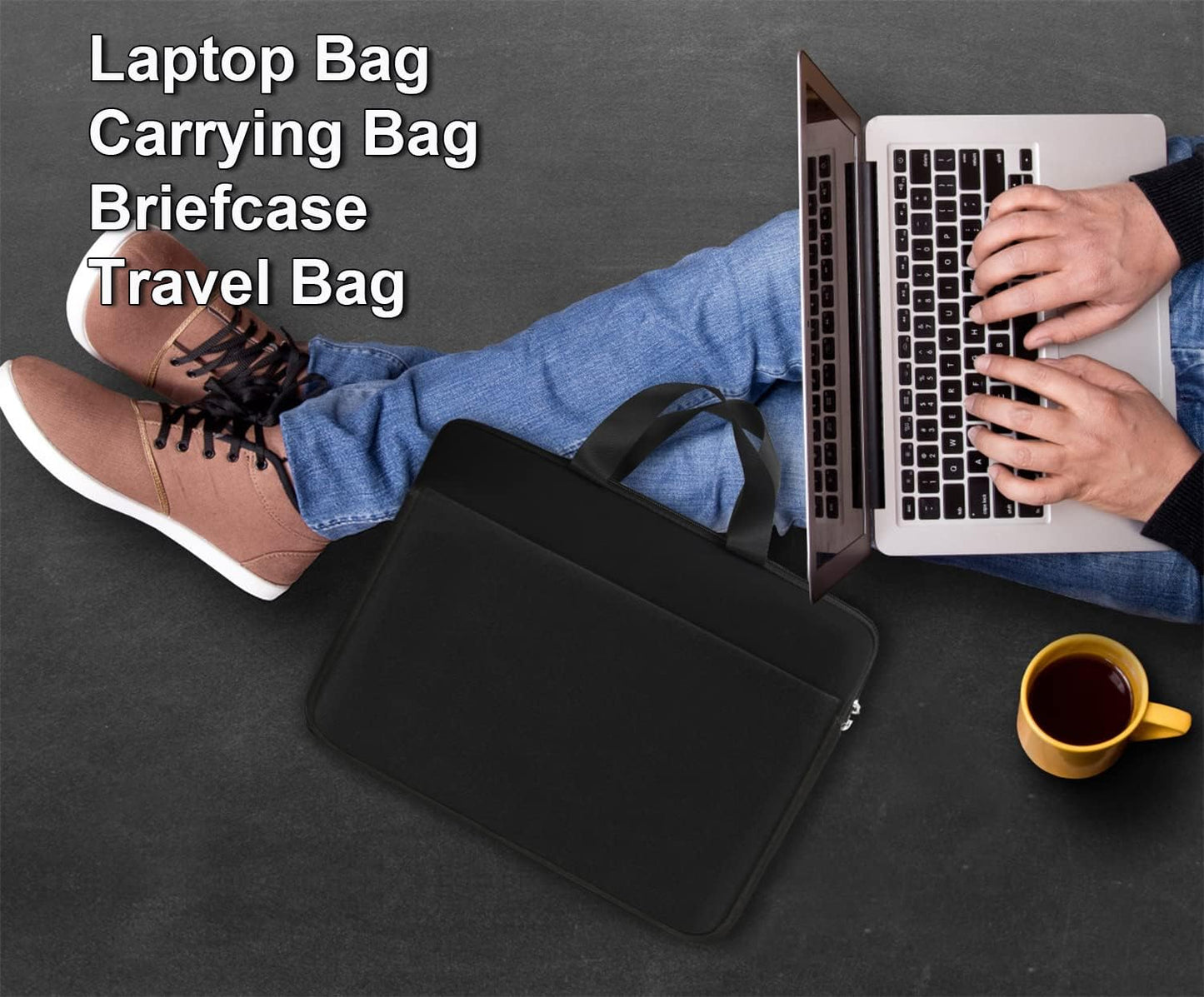 AREYLO 15.6 inch, 15" 15.6" Laptop Sleeve Case Durable Travel Laptop Bag HandBag Shockproof Protective Computer Cover