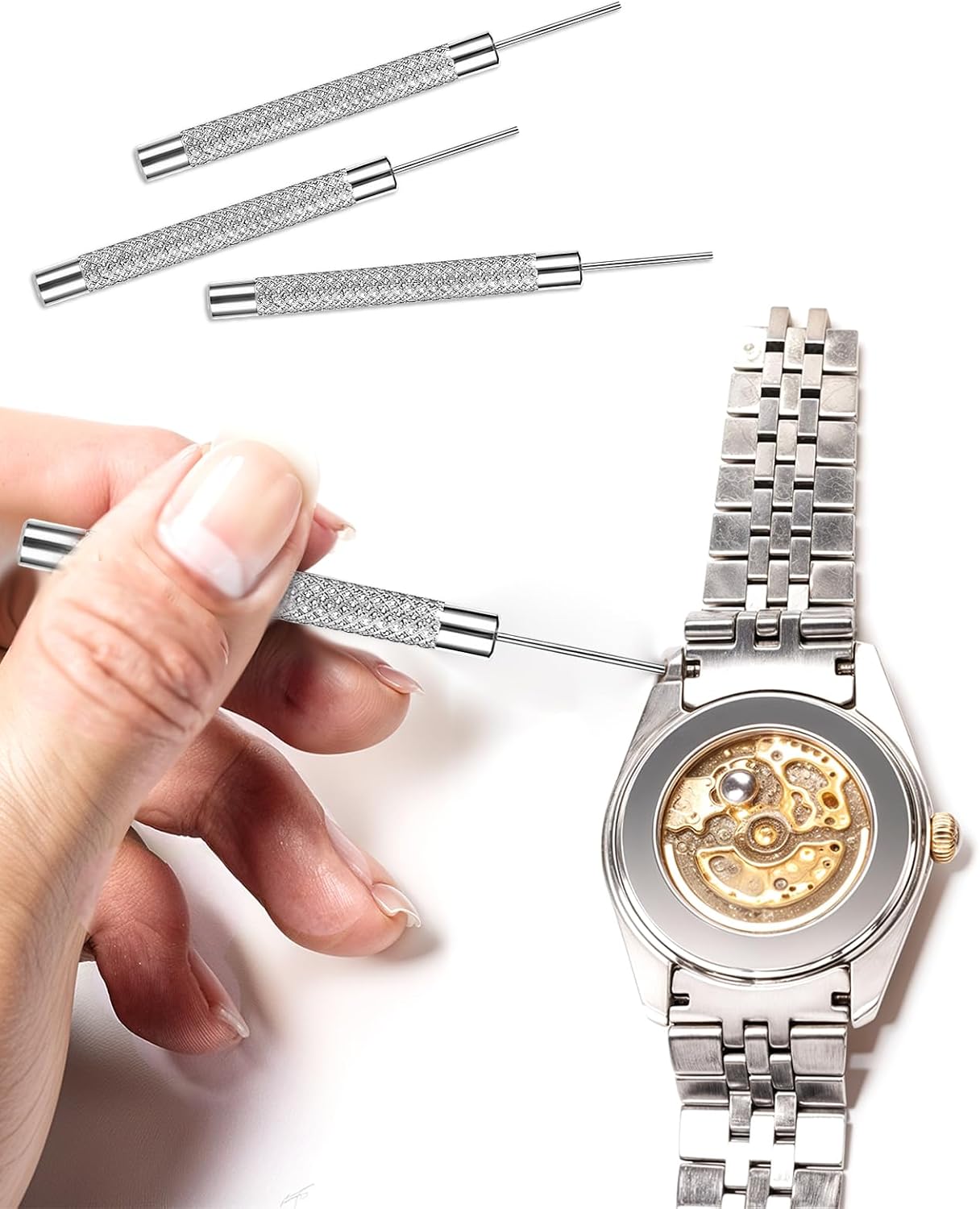 AOZUO 16 Pcs SIM Card Removal Pin, SIM Card Tray Ejector Pins Removal Opening Tool Watch Chain Link Remover Pin Tools