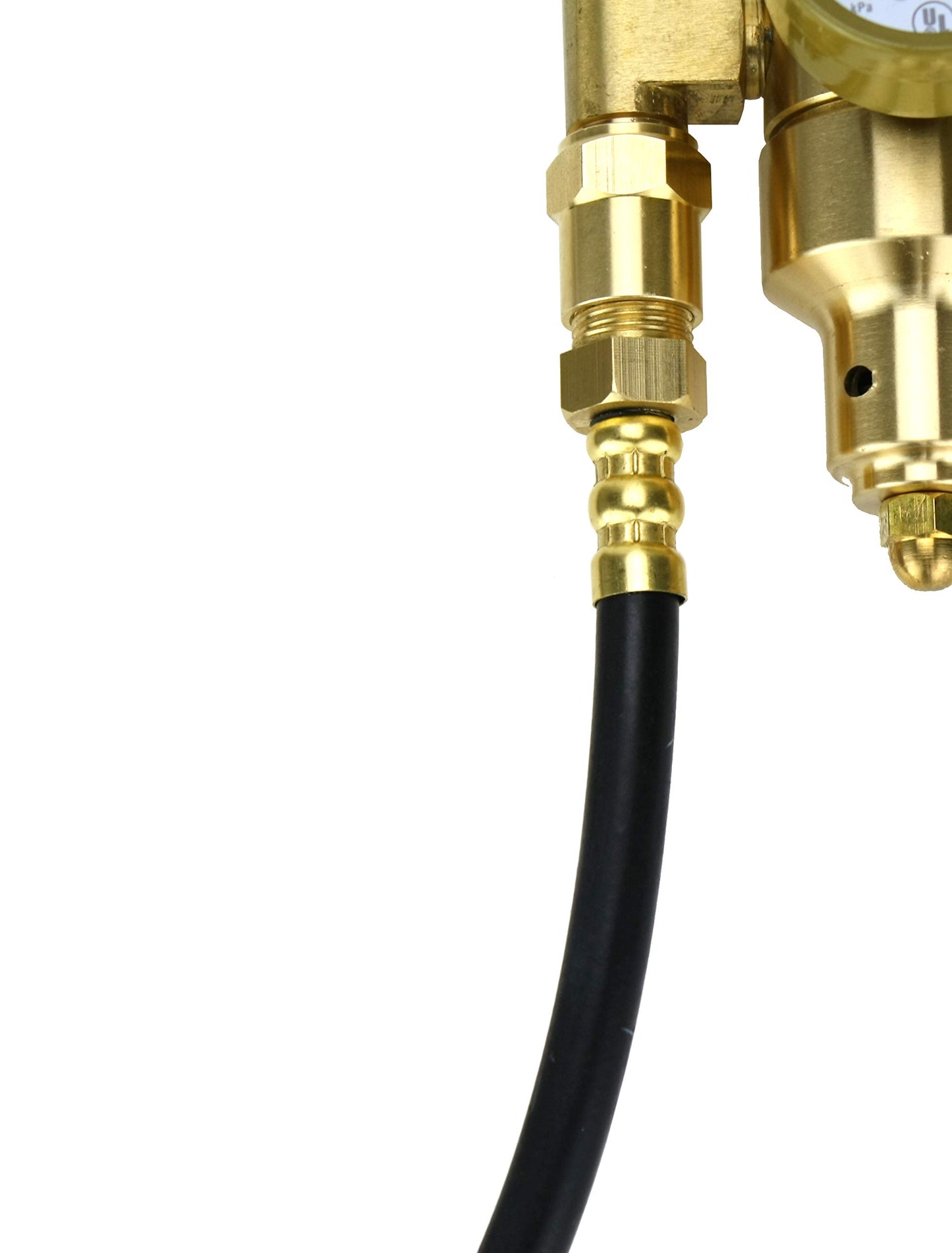Argon CO2 - TIG/MIG Flowmeter - Welding Regulator - High-Flow - SÜA with 10 Feet Argon Hose- CGA580 - HDV