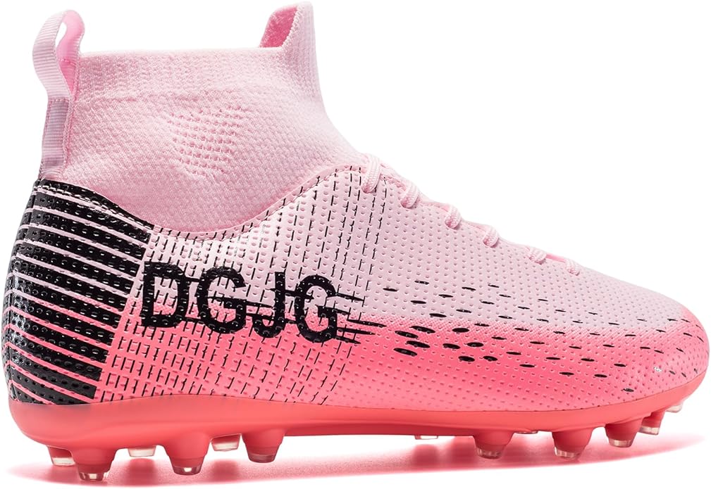 Youth Soccer Cleats Mens Training Football Cleats Lightweight Womens High-top Soccer Shoes AG, Tacos de Futbol para Hombre