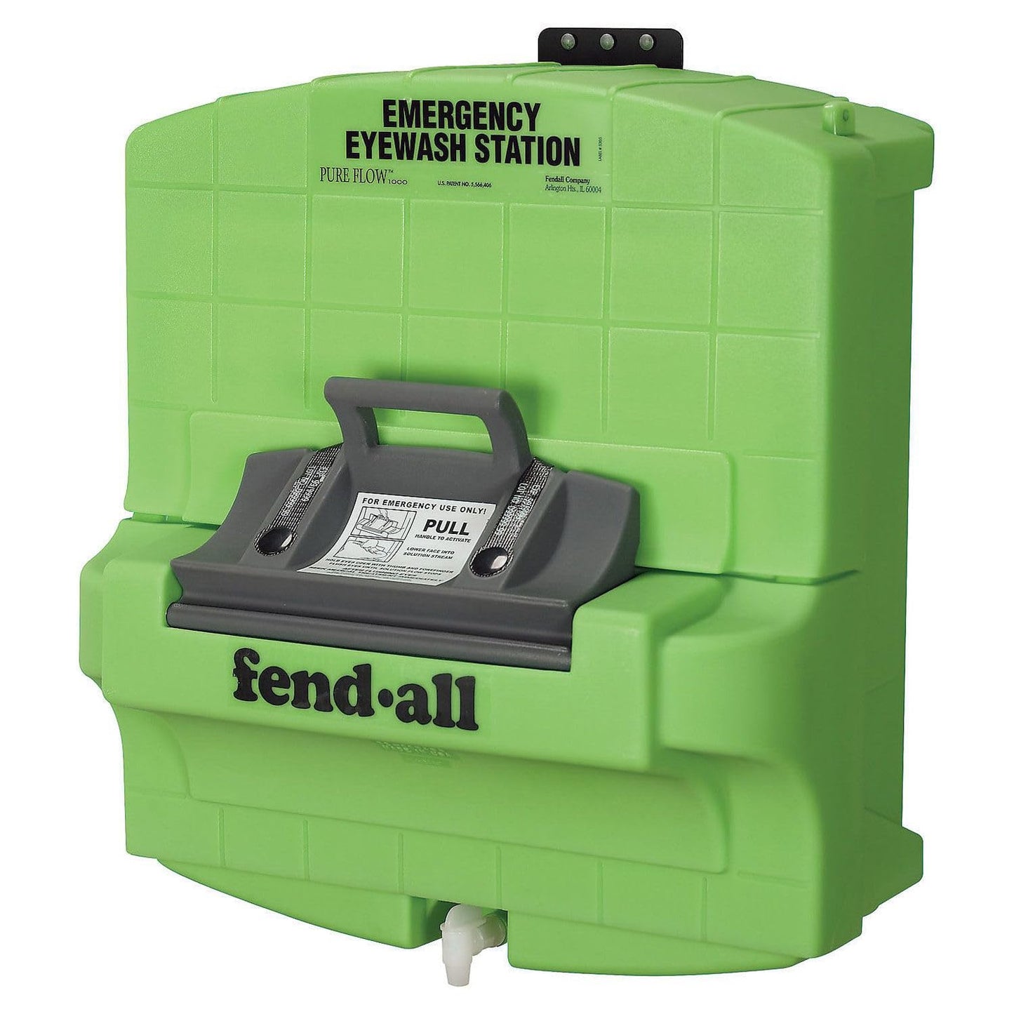 Honeywell Fendall Pure Flow 1000 Eyewash Station, 7 Gallon Capacity, 15 Minutes Wash Time, 29" L X 30" H X 17-1/4" D - 32-001000-0000