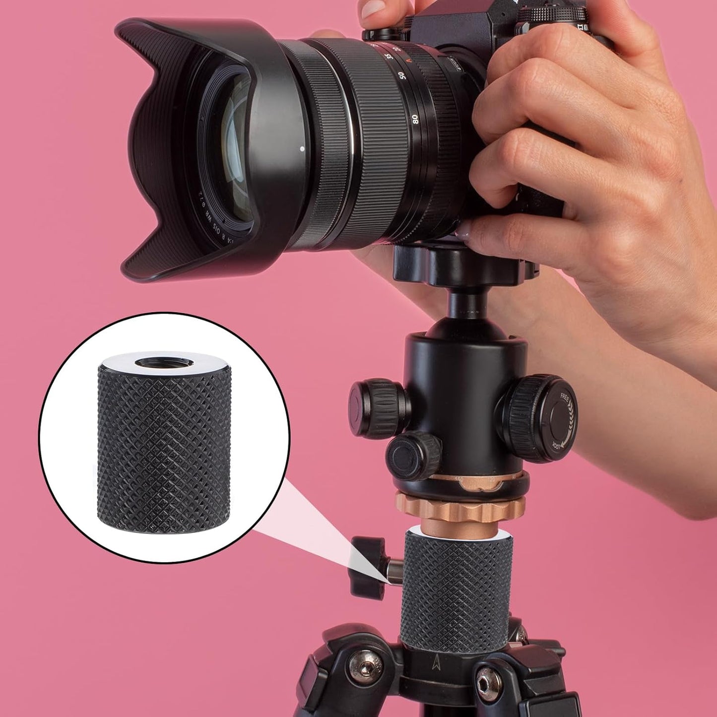 Xelsluthe 1/4" 1/4", 3pcs 1/ 4 1/ 4inch Camera Screw Converter to " Female Double Threaded Hole Adapter Female