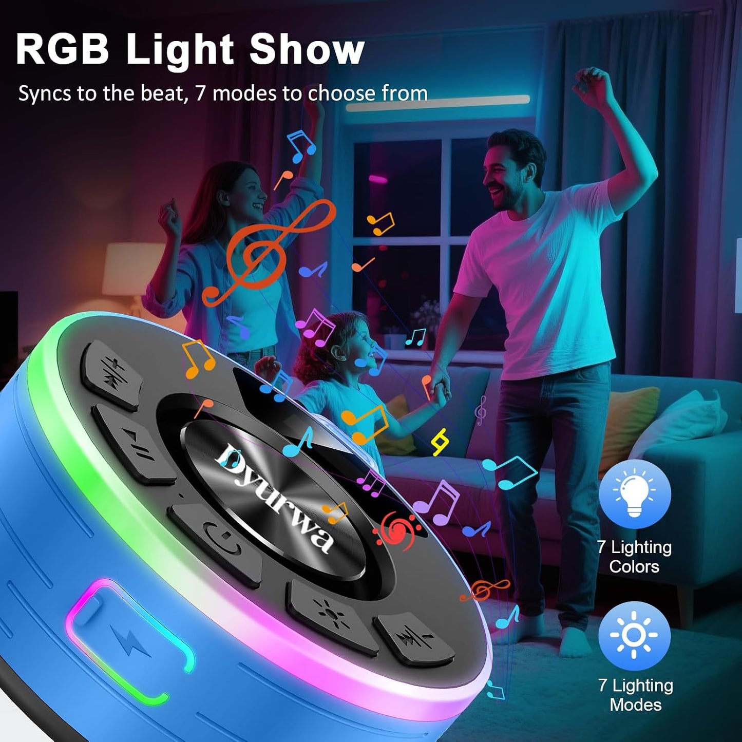 Dyurwa Bluetooth Speaker,Super Bass, Pairing for Outdoor, Home, Party