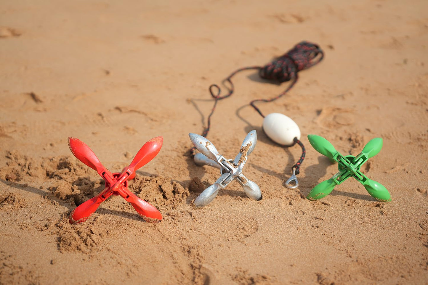 Young Marine Grapnel Anchor Kit for Small Boats, Kayaks, PWC, Jet Ski, Paddle Boards, etc. - 3.5 lbs (Galvanized-Silver)