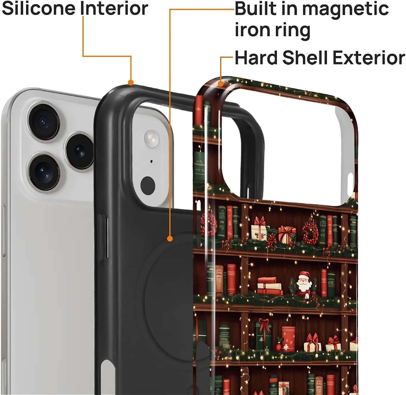 artslion 17 17 for iPhone Pro Max Case for Women Girl Men Boy, Compatible with MagSafe, Shockproof Soft Silicone & Hard