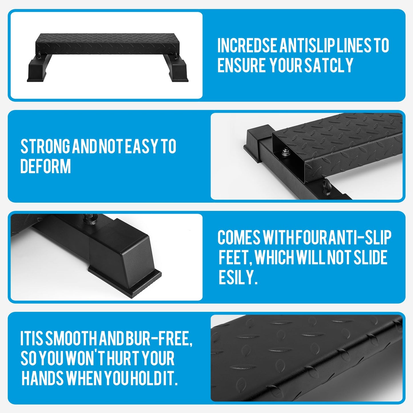 Steel Calf Raise Block – Heavy Duty Calf Stretch Platform for Seated & Standing Calf Raises, Calf Extension, Dumbbell Calf Raise & Leg Strength Training Equipment for Home Gym (4.6)
