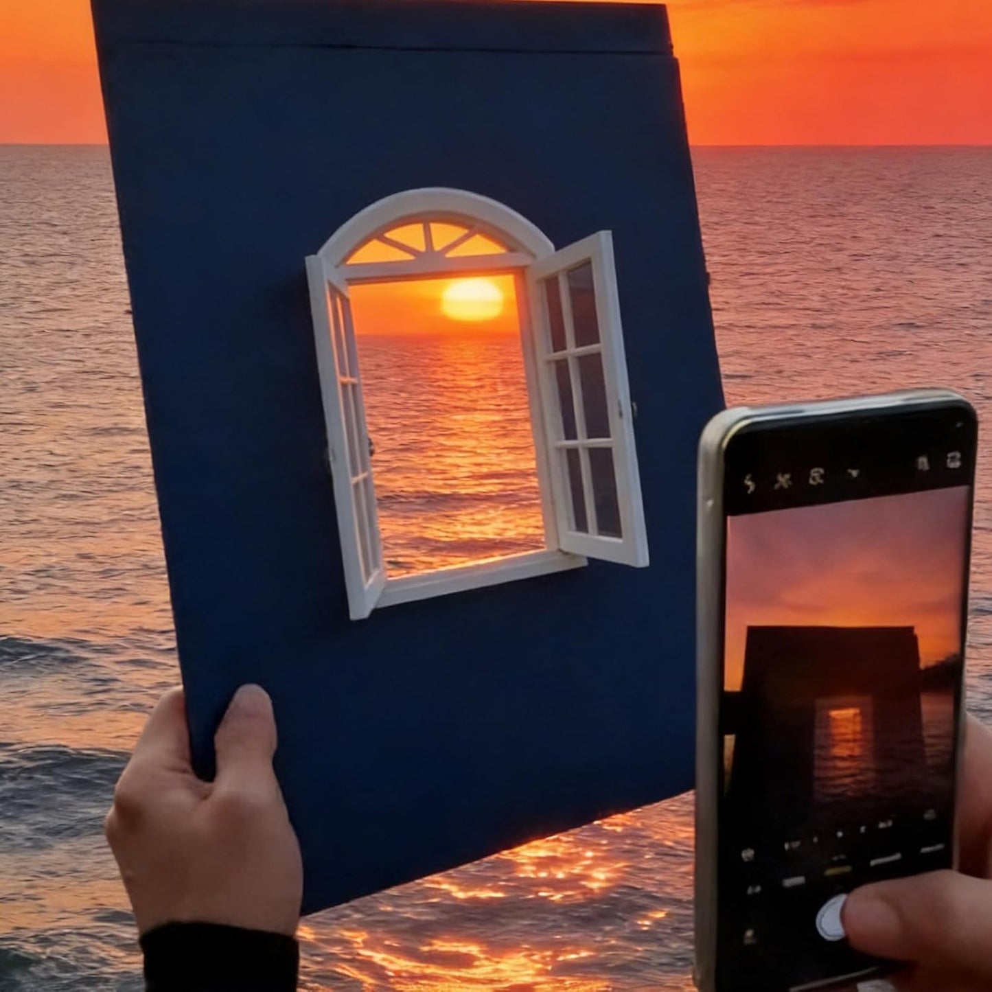 Vmohuyktx Creative Window Props Window Frame Travel Photo Props Photo Viewfinder for Taking Pictue Mountaintops
