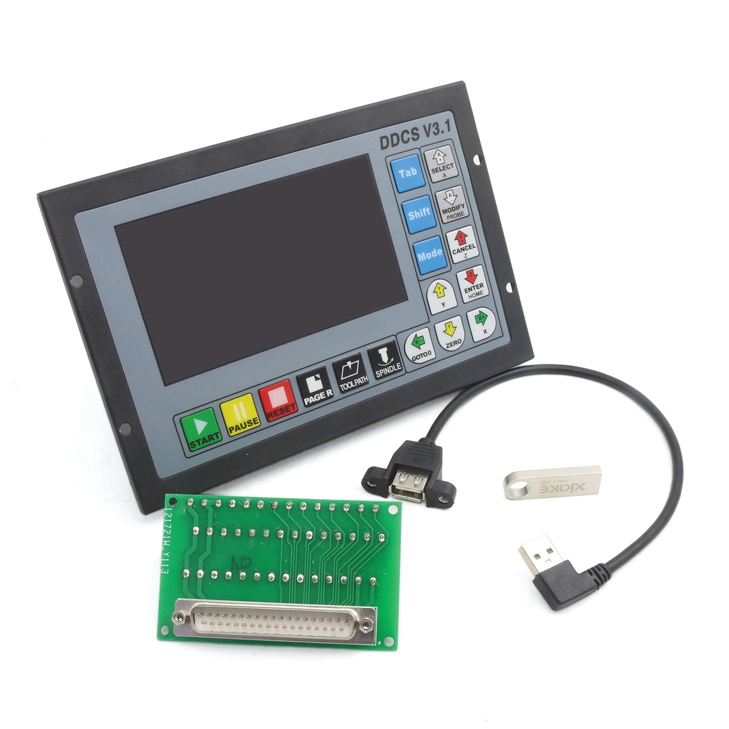 CNCTOPBAOS 4 Axis CNC Motion Controller System,DDCSV3.1 Offline Stand Alone PLC,Servo Stepper Motor Driver Controller for CNC Router Lathe Milling Engraving Machine