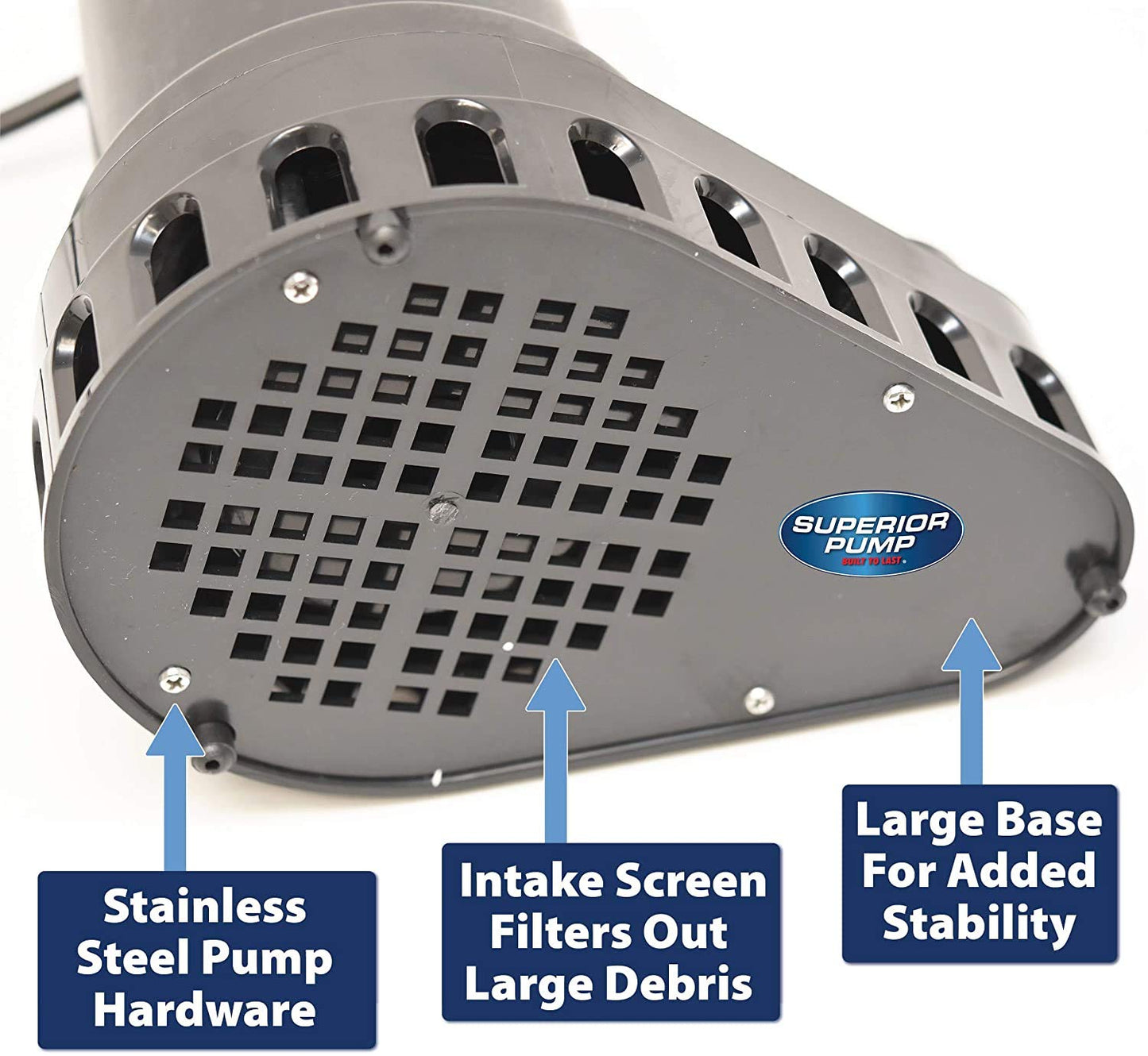 Superior Pump 92370 1/3 HP Thermoplastic Submersible Sump Pump with Tethered Float Switch