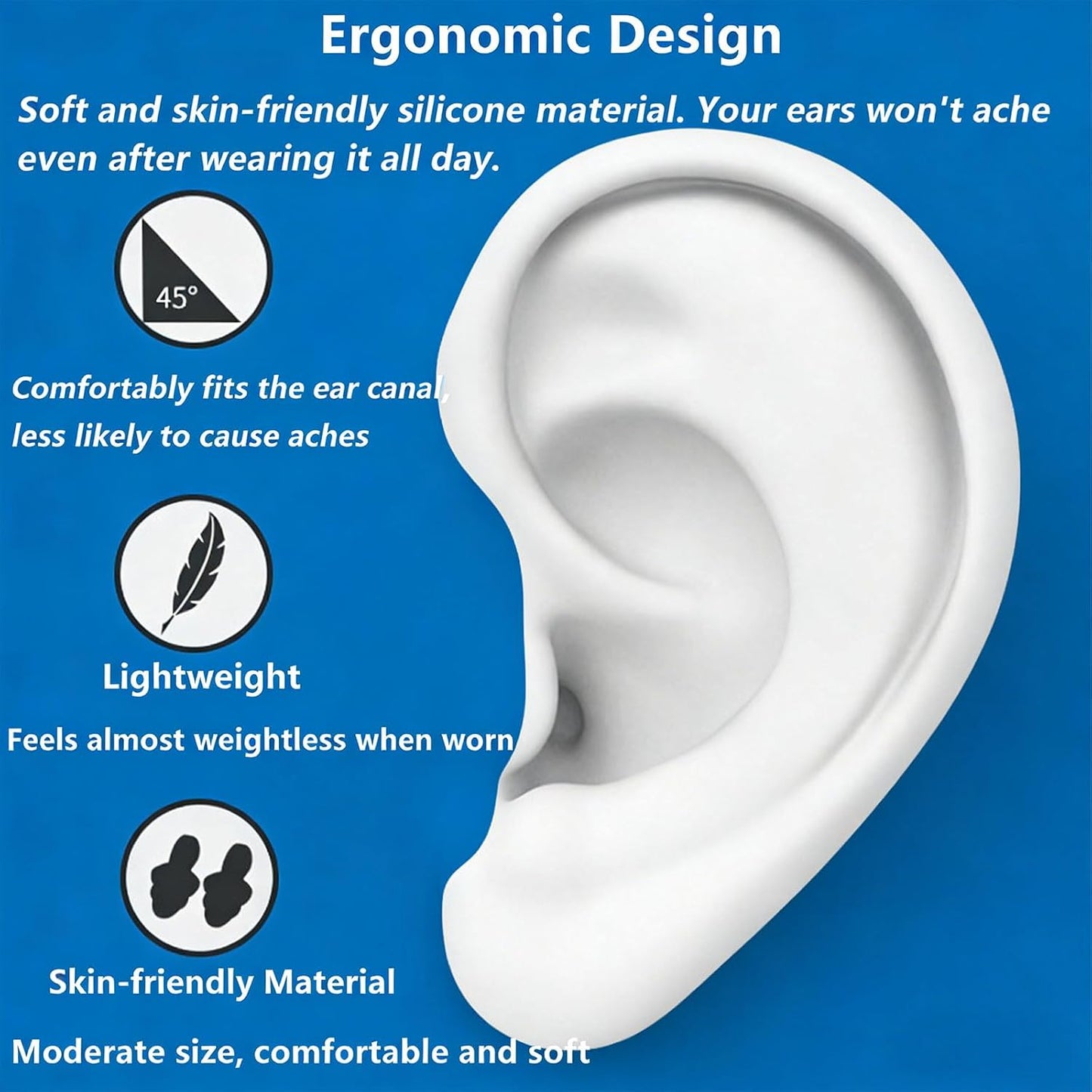 Wjymuwa Bluetooth Earplugs Earphone - Hearing Protection and Noise Suppression in Construction Sites & Noisy