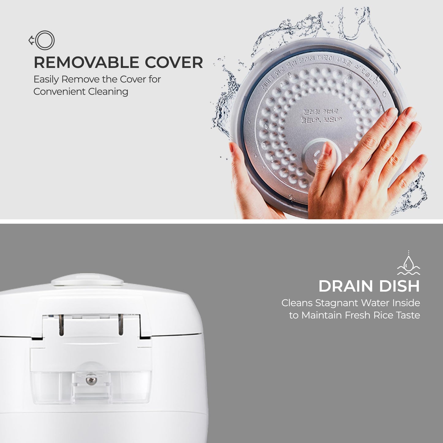 CUCKOO Micom Rice Cooker 6 Cup Uncooked / 12 Cup Cooked, Korean Fuzzy Logic Rice Cooker with Delay Timer & Keep Warm Setting, Versatile Food Steamer with Non-Stick Inner Pot, White (CR-0633F)