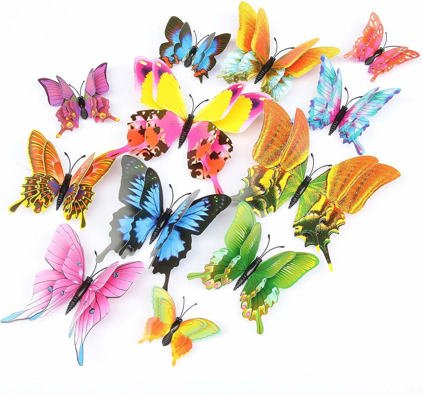 OPSEAM 3D Butterfly Wall Decor - 24/48 PCS Magnetic Stickers for Party Decorations