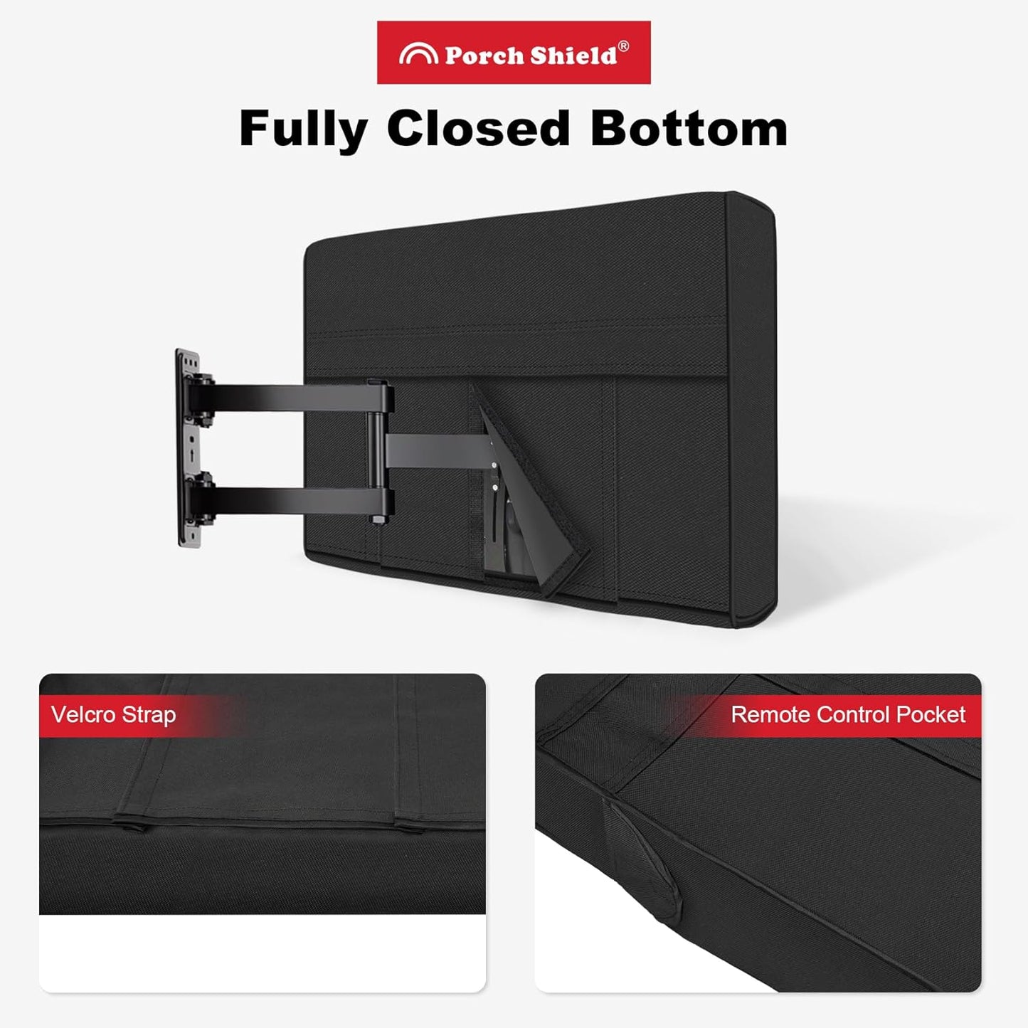44-47 inches Porch Shield Outdoor TV Cover Universal Weatherproof Protector for LCD, LED, Plasma Flat TV Screen