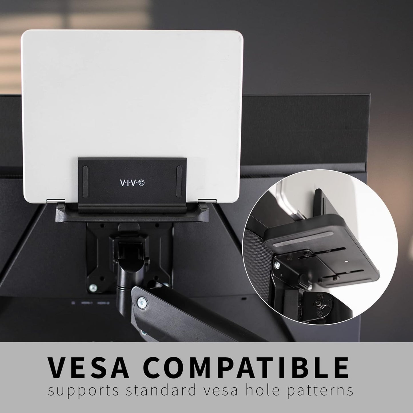 MOUNT-PC05M VIVO Multifunctional Adjustable Thin Client Mini PC Mount Bracket, CPU VESA Monitor Arm Computer Holder