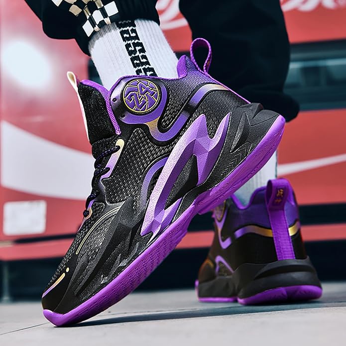 Boys Basketball Shoes Breathable Indoor Athletic Shoes Youth Outdoor Fashion Sneakers Comfortable Basketball Shoes for Girls