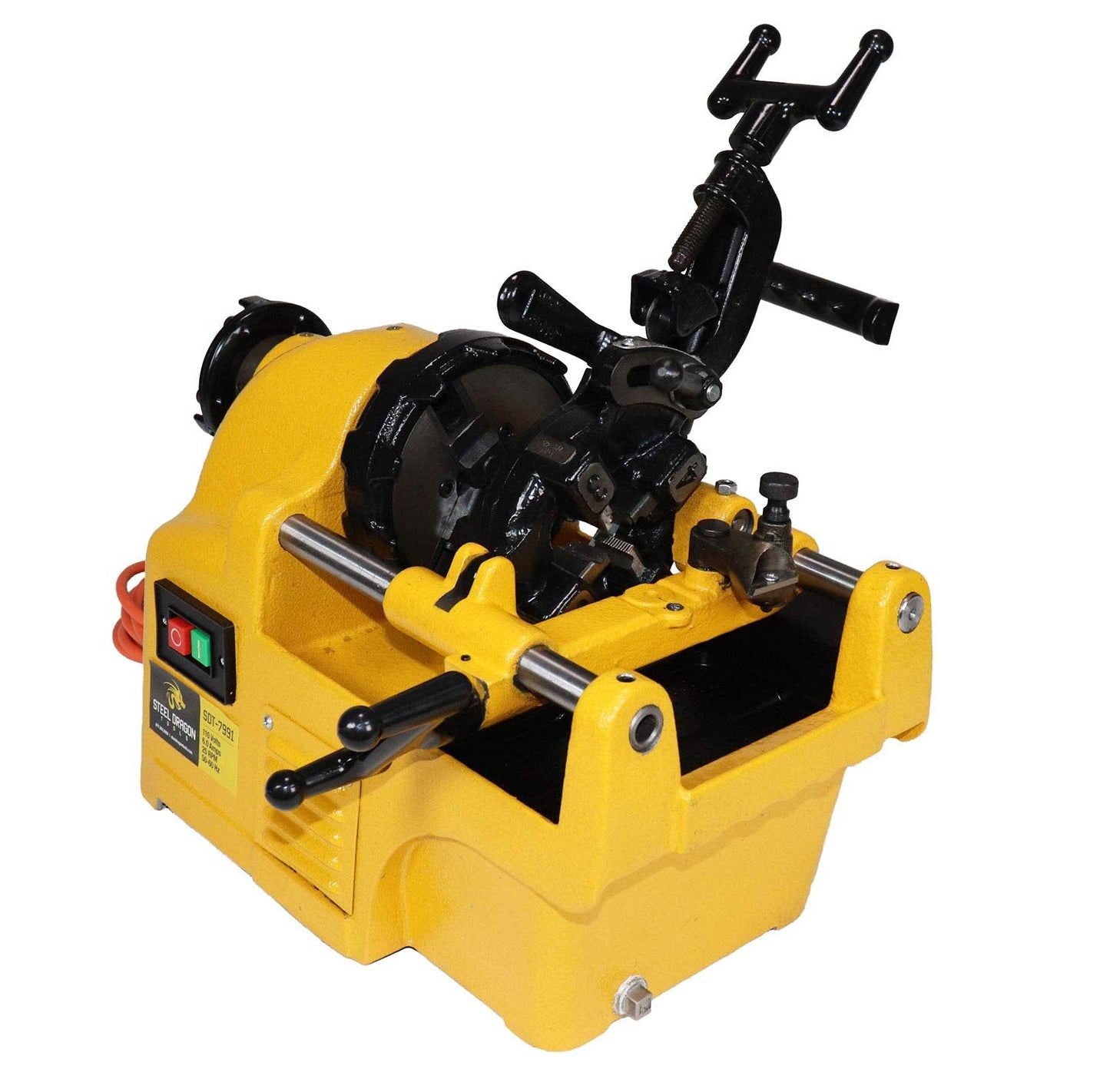 Steel Dragon Tools 7991 1/2"- 1" Power Pipe Threader Threading Machine and Self Oiling Die Head