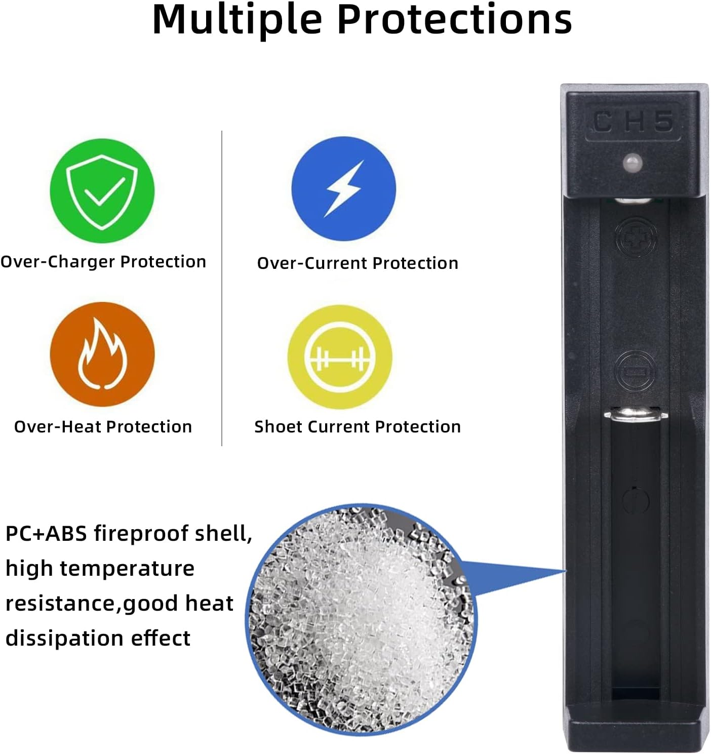 WANGDAJIEDIAN 18650 18650 20700 10440 14500 18500 16340 17500 Battery Charger, Suitable for Lithium Battery Battery