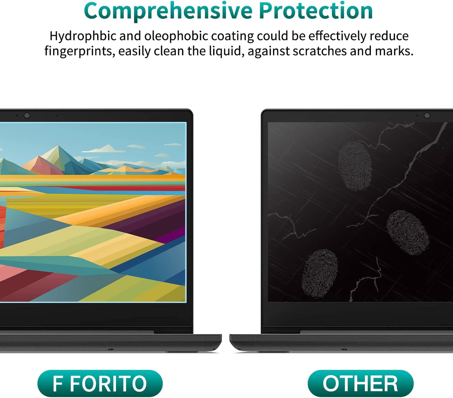 2-Pack 13.3 inch 16:9 13.3 16:9 F FORITO Anti Blue Light Laptop Screen Protector, Anti Glare & Anti Scratch Screen