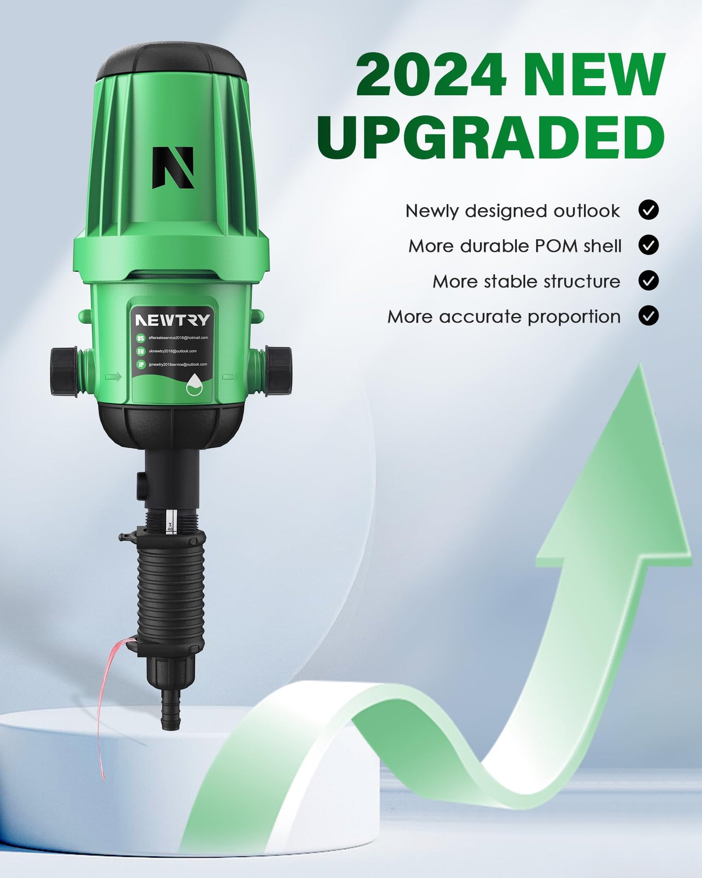 NEWTRY 0.2%~2% Fertilizer Injector w/ 10pcs Springs