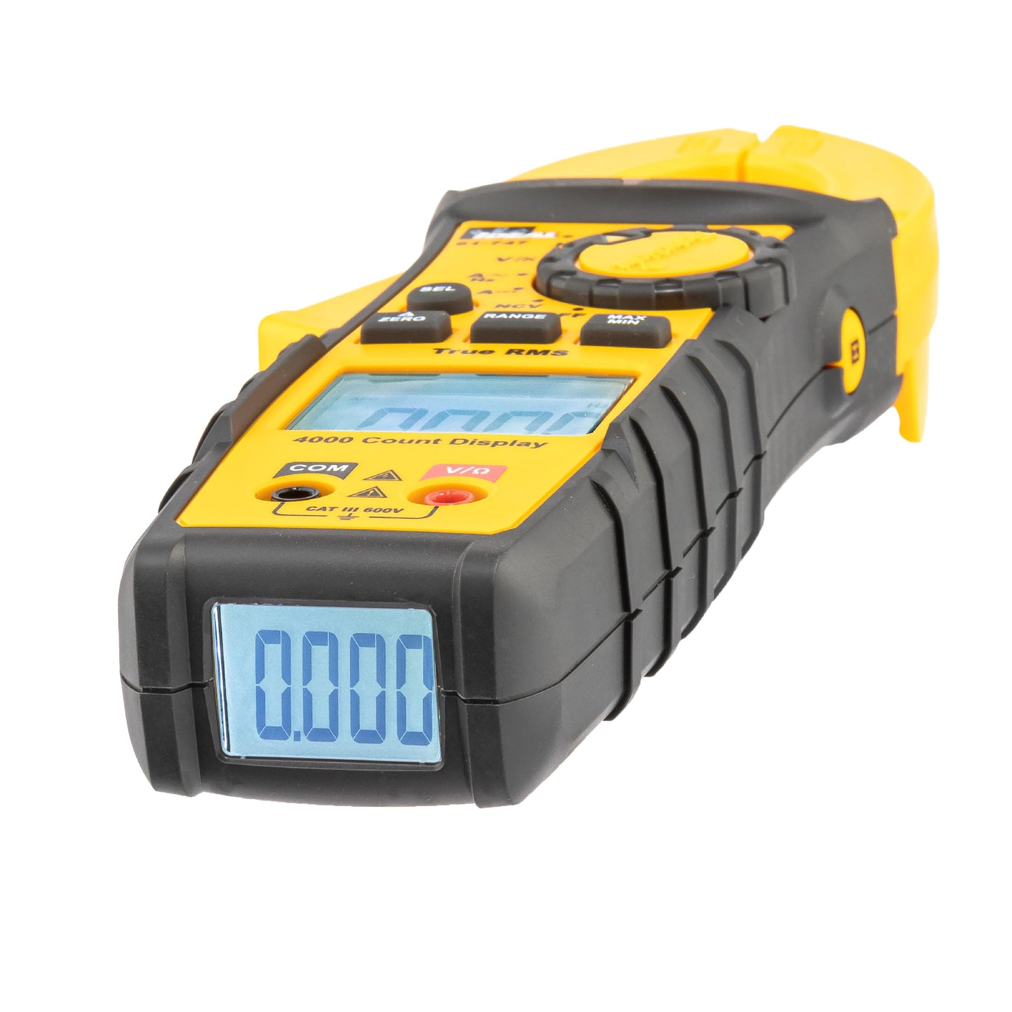 IDEAL Electrical 61-747 TightSight 400 Amp 600-Volt Digital Truerms AC/DC Clamp Meter, CAT III 600V, Dual Backlit Displays, Flashlight, NCV 40–600V, Temp, Continuity, Capacitance, Diodes, Probe Holder