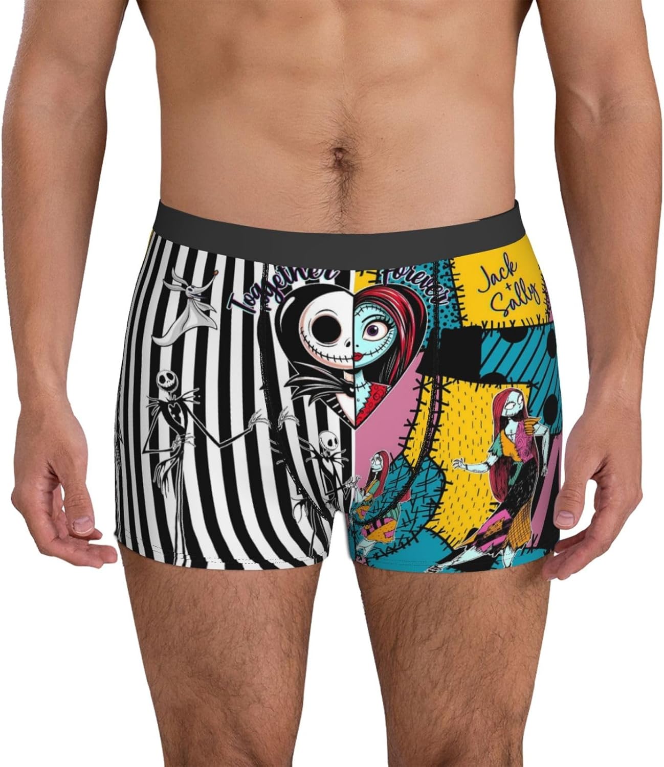 Skiennix Nightmare Christmas Men's Underwear - Breathable Stretch Briefs | Novelty Print Design