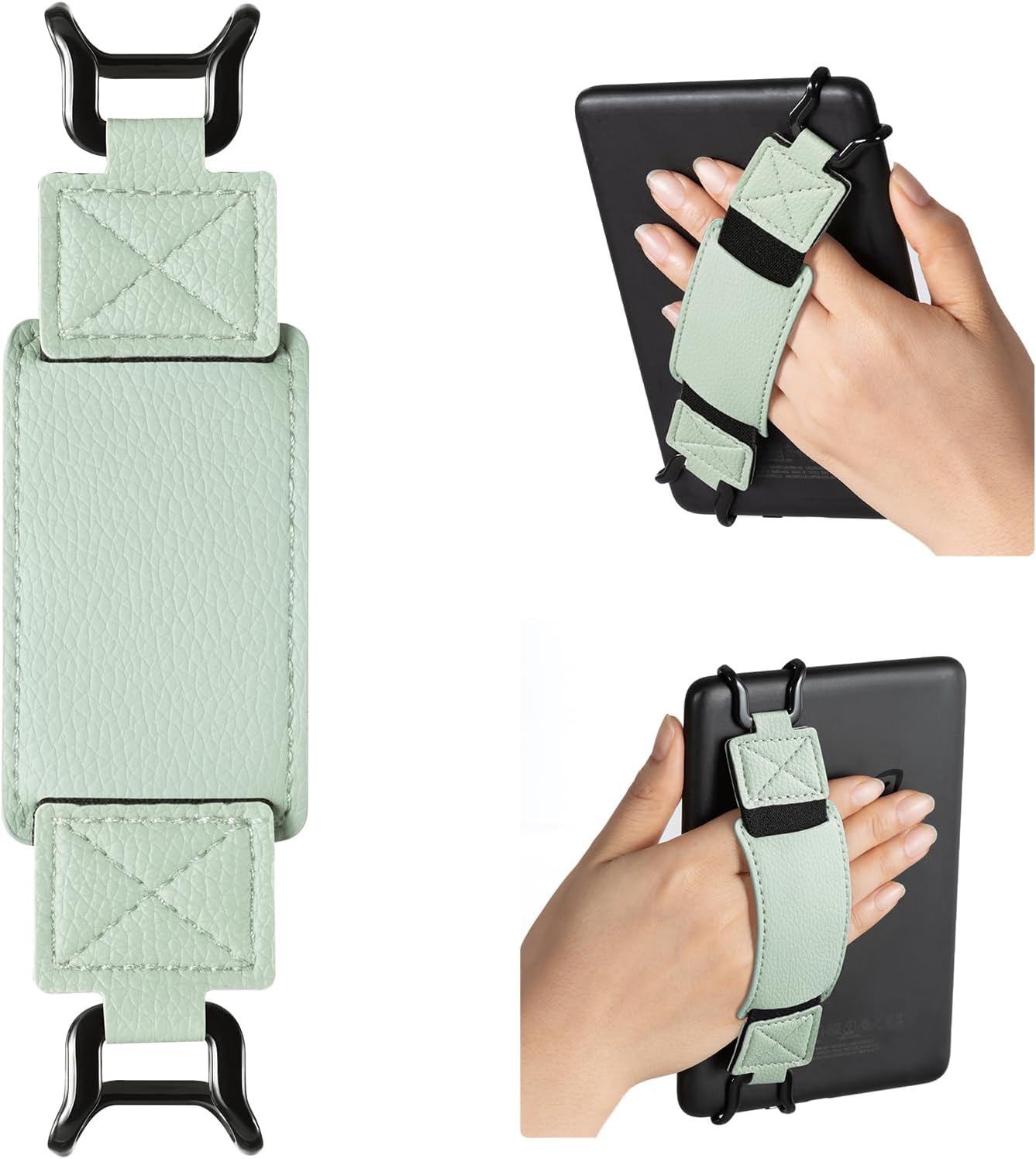 CoBak 6-7.5" Sagegreen-1 Secure Hand Strap for Kindle and Tablets - Versatile and Lightweight Finger Grip Holder