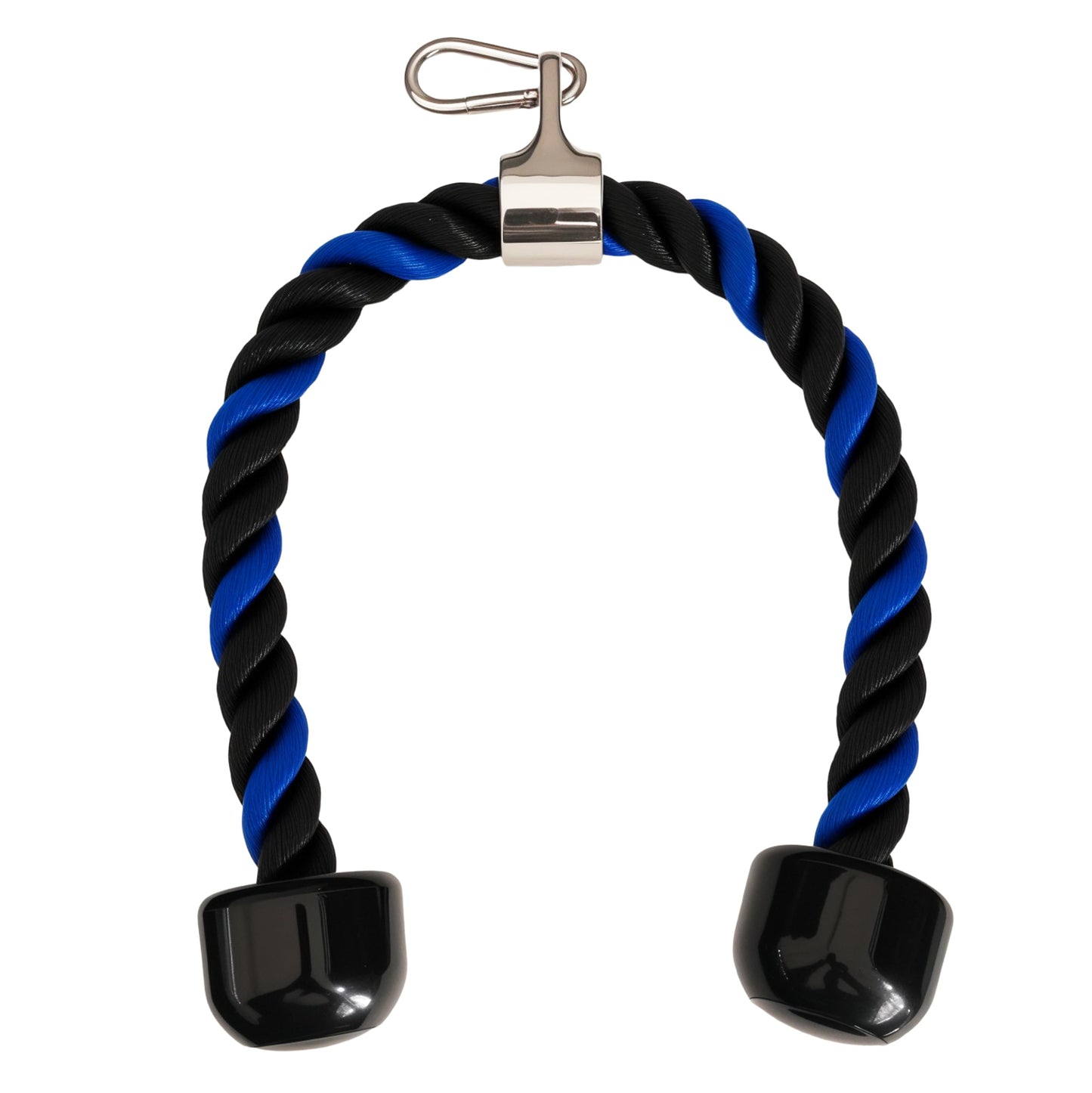 qibylift Tricep Rope Cable Attachments Cable Machine Accessories for Home Gym, 27 Inch Tricep Rope For Pulley System Attachment, LAT Pull Down, Weight Fitness With Pulldown Grips (Blue&Black)