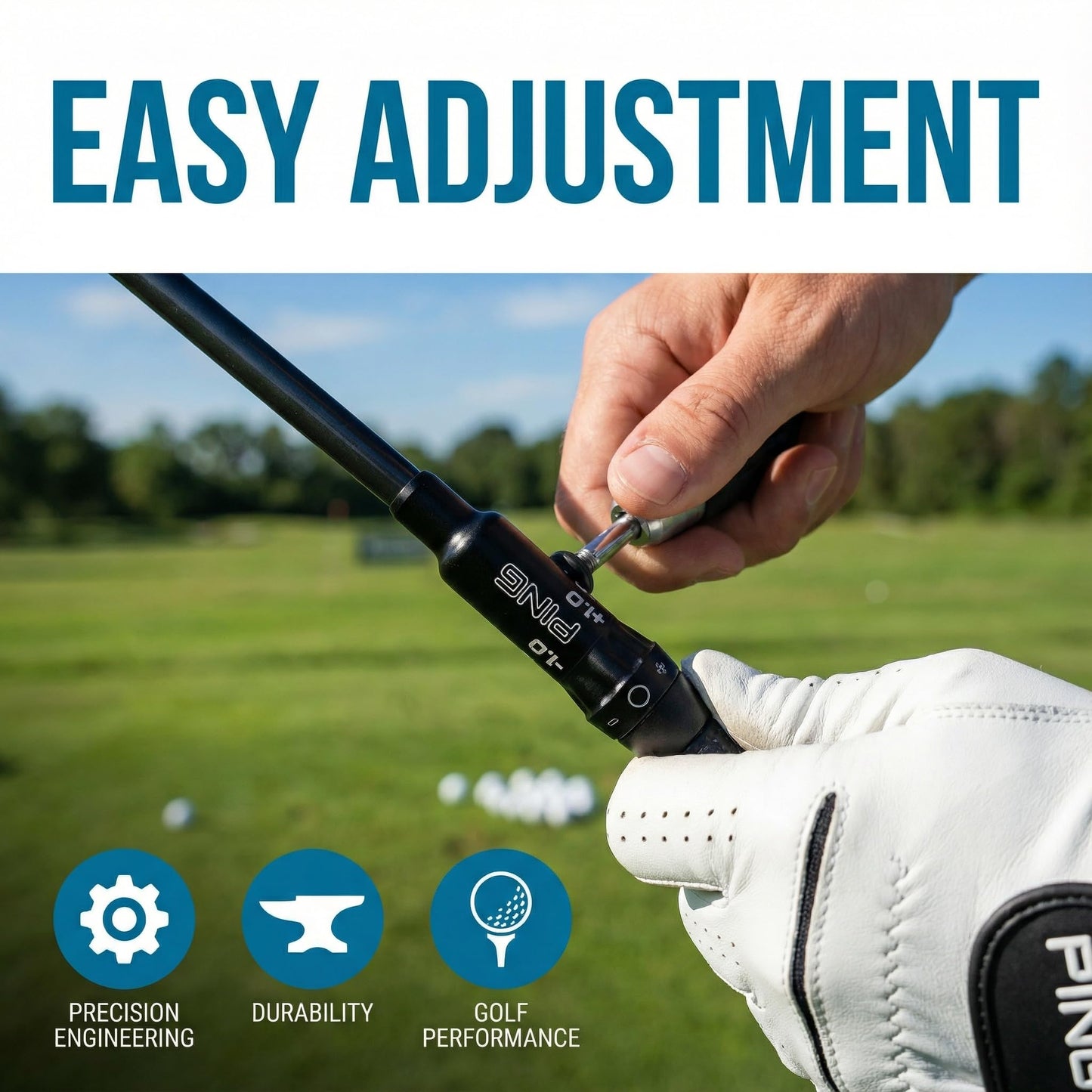 Gchee Golf Shaft Adapter Sleeve - 0.335" Tip Size, Compatible with P-ING G430/G425 Max/G410 Driver & Fairway Woods, Premium Golf Club Shaft Adapter for Golf Shaft Extension & Replacement (Black)