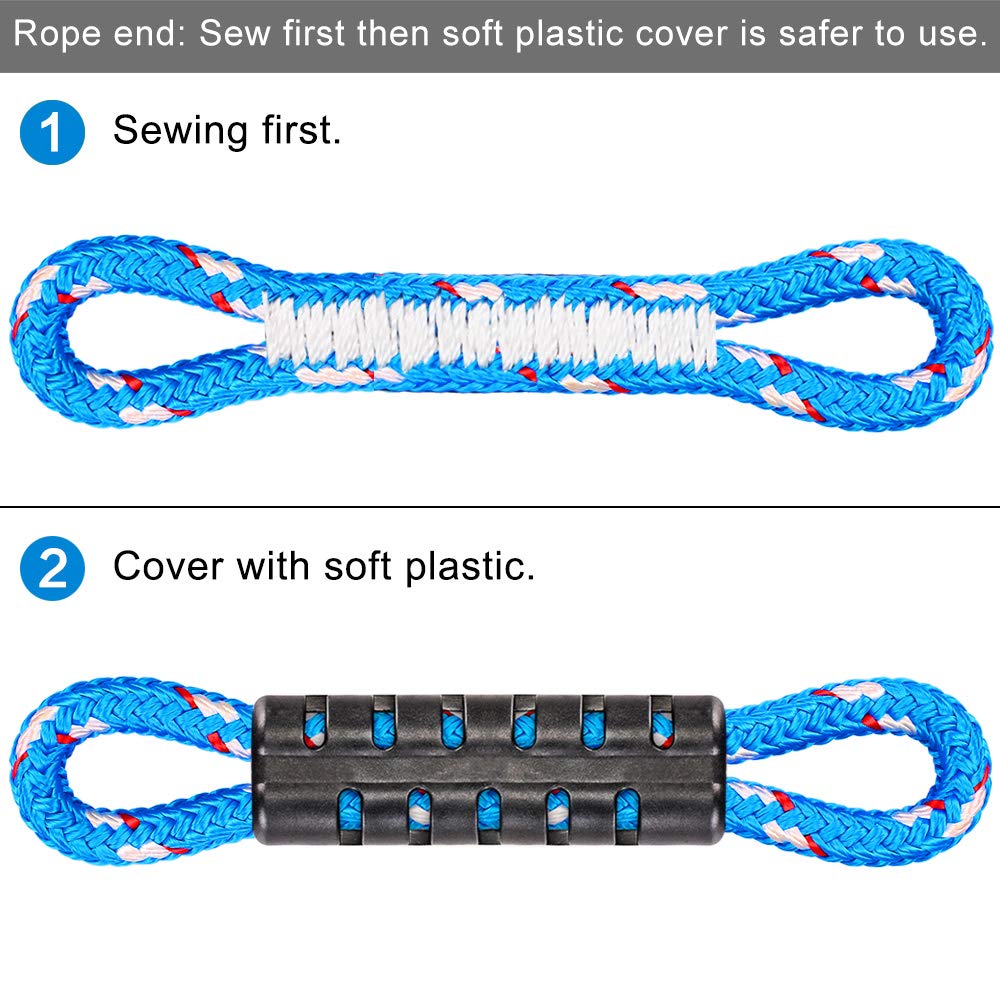 Dolibest 2 Pack of Ninja Gymnastic Rings, Monkey Ring Outdoor Backyard Ninja Accessories Set, Obstacle Course for Training,1000LB Capacity(Black)