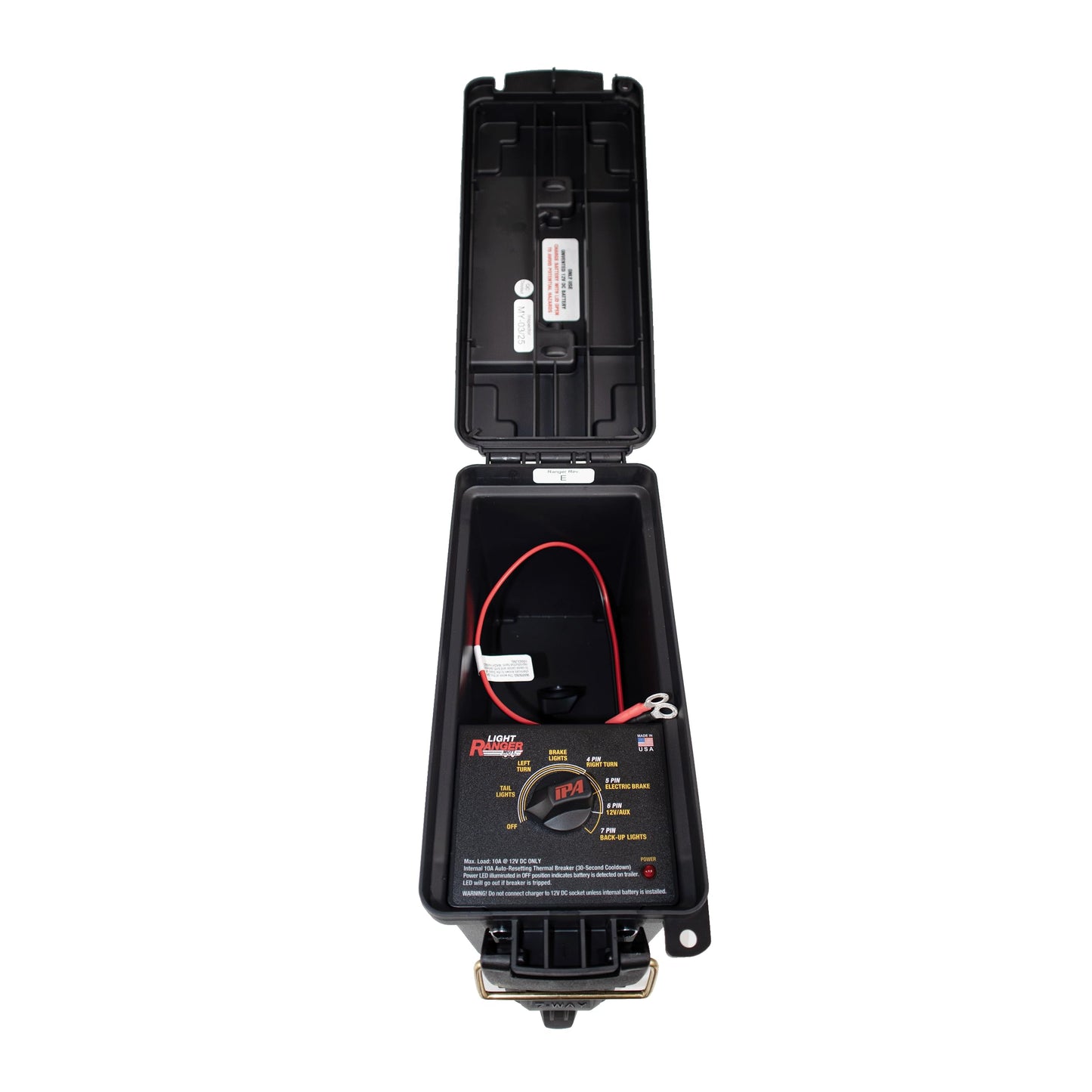 Innovative Products of America Light Ranger MUTT®: USA Made Universal Portable and Water-Resistant Trailer Light Tester with 7-Way Spade Pin Style with Adapter