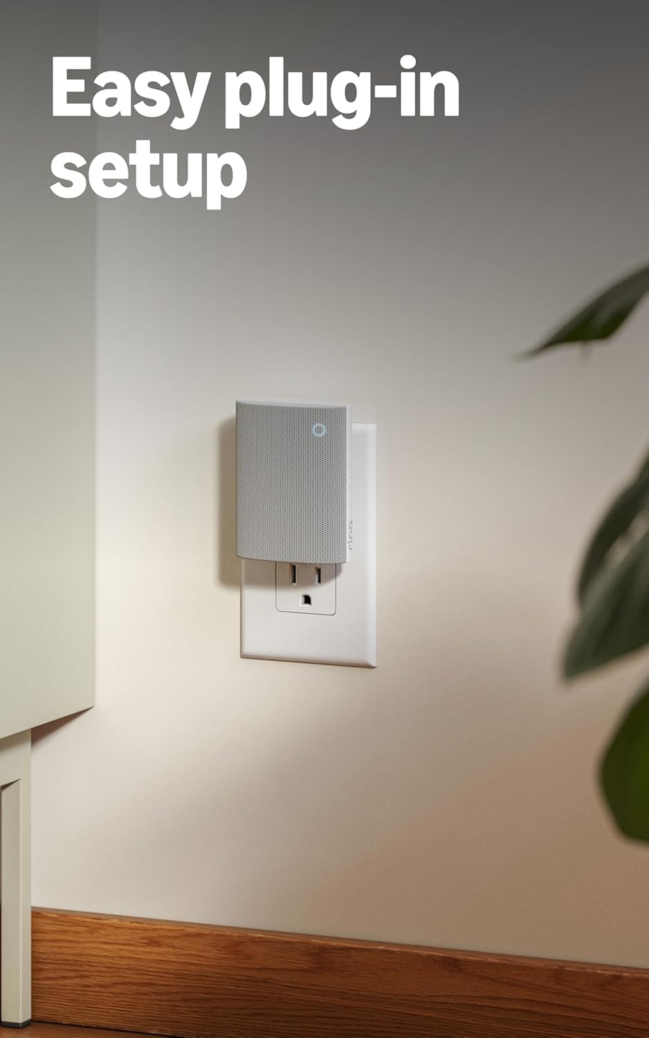Ring Chime | Enhanced Audio Alerts with Easy Plug-In Setup - Sleek White Design