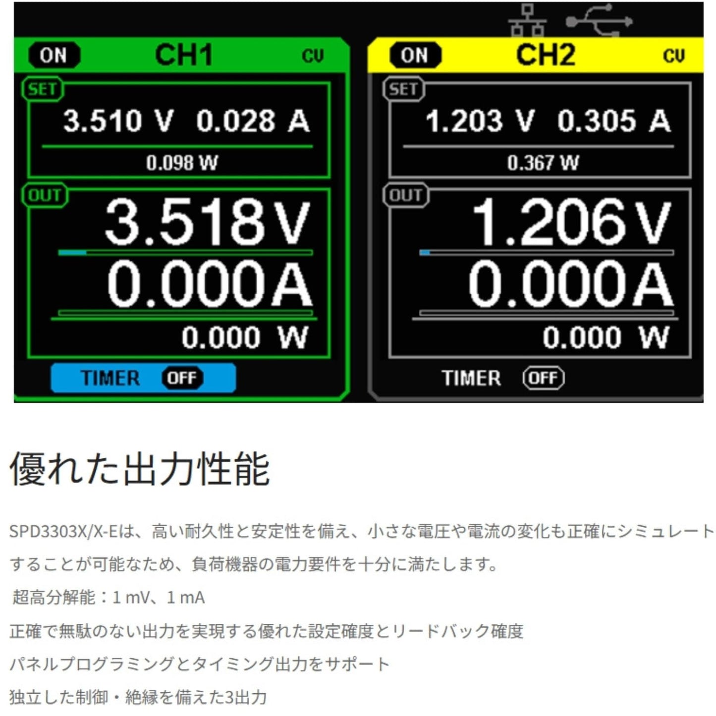 Siglent Technologies SPD3303X-E Triple Output Power Supply