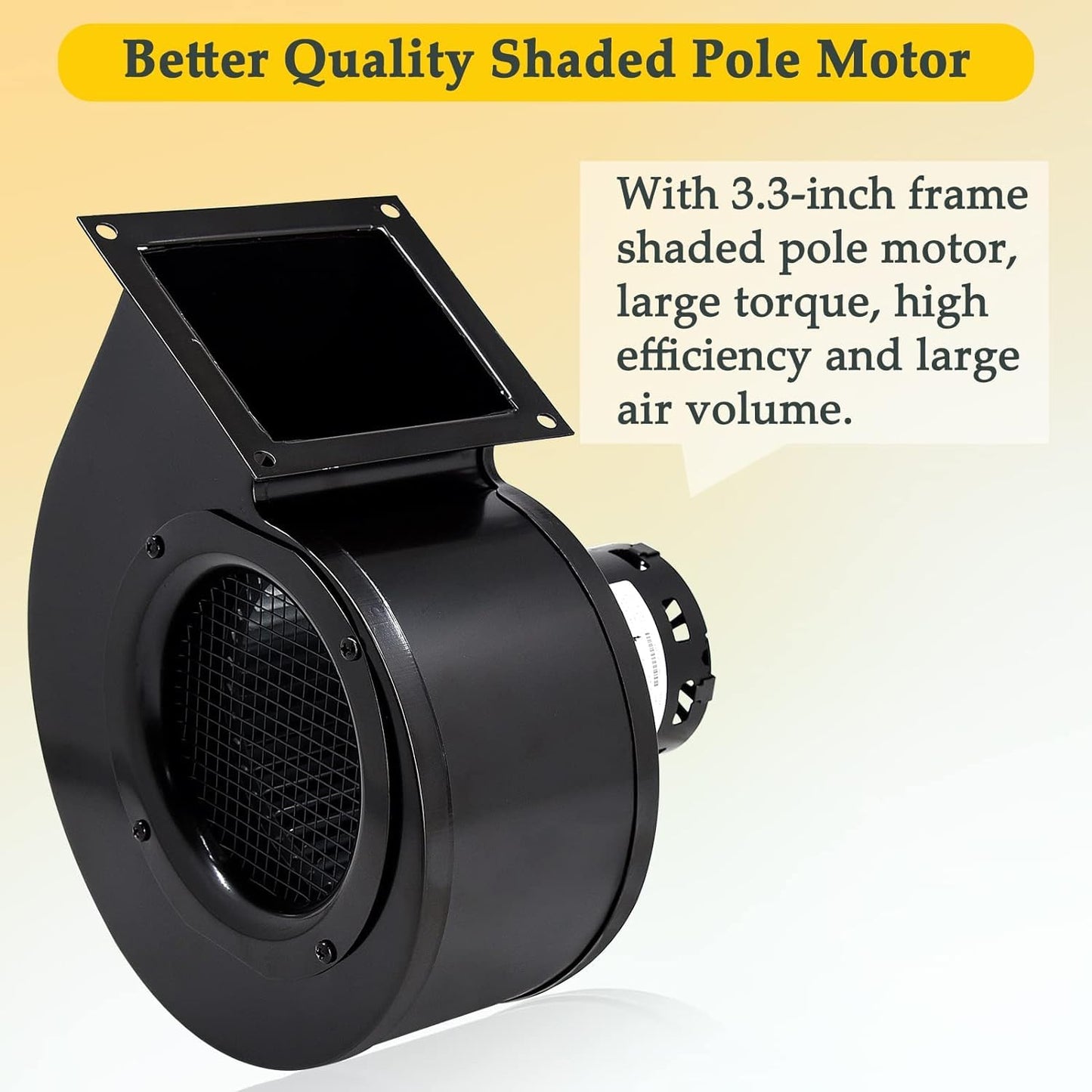 Criditpid PU-076002B Exhaust Blower & PU-4C447 Convection Blower Fan Kit for Englander 25-PDV, 55-SHP22, 55-TRP22 Pellet Stoves.