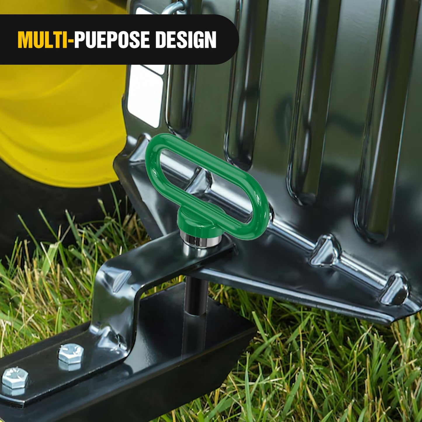 Nilight 5/8 Inch Diameter Heavy Duty Ultra Strong Neodymium Magnet Trailer Hitch Pin Green for Lawn Mower, Tractor, Towing Cargo, ATV Trailer