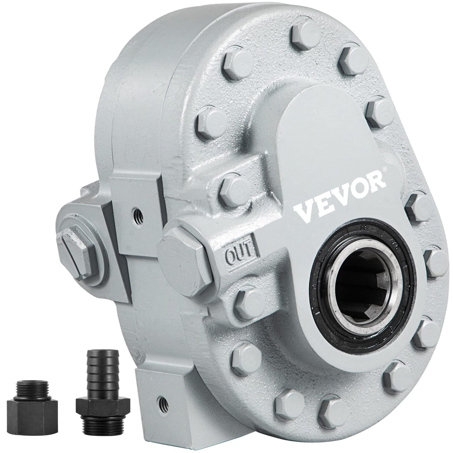 Bestauto Hydraulic Pump 21.2GPM Hydraulic Motor 540RPM Log Splitter 2250PSI & VEVOR Hydraulic Fluid Tank 10 Gal Fuel Tank Heavy Duty Hydraulic Steel Tank Reservoir, Gasoline Transfer