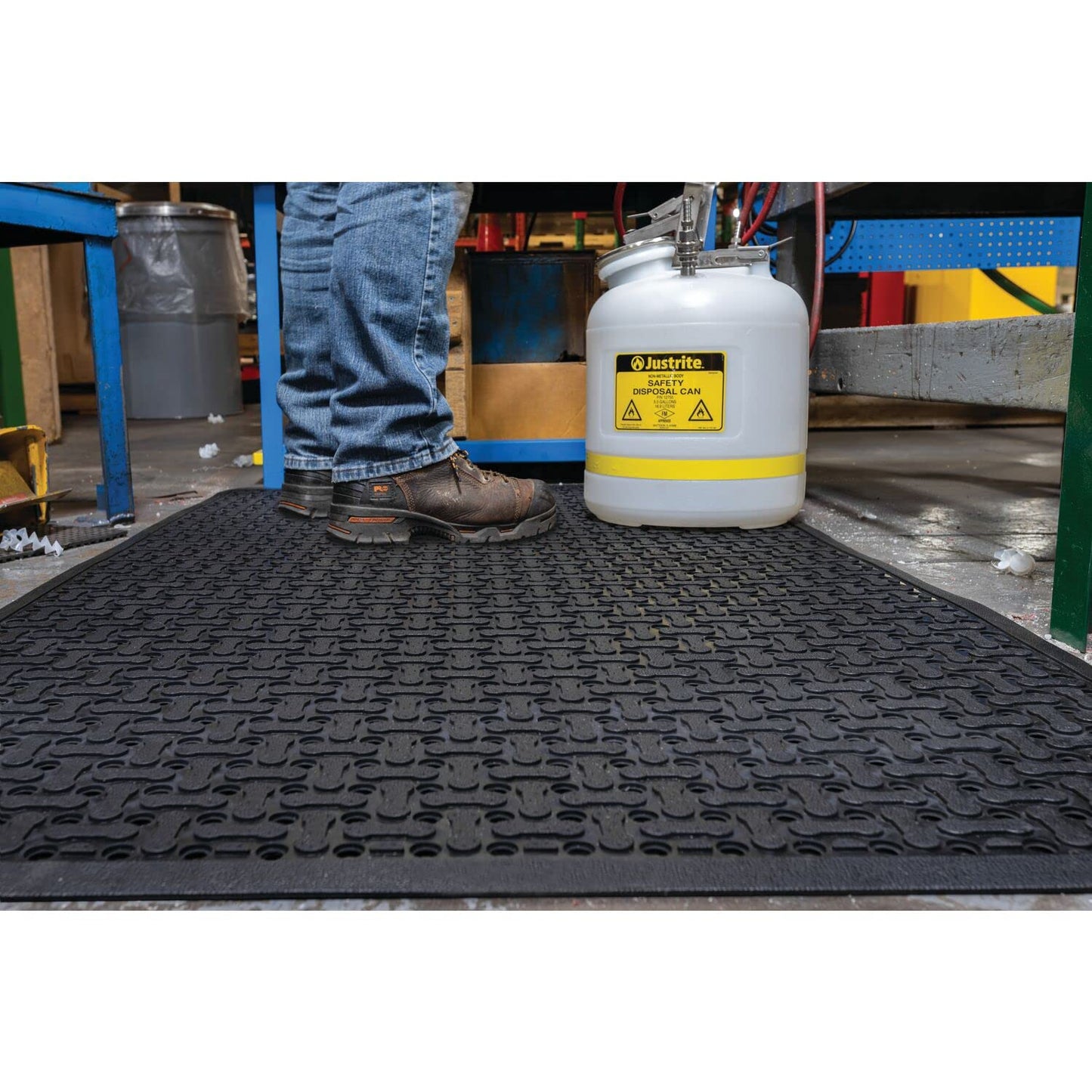 Notrax T18 Superflow Lightweight Anti-Fatigue Workstation Mat, 3' X 5' Black, Model Number: T18S0035BL