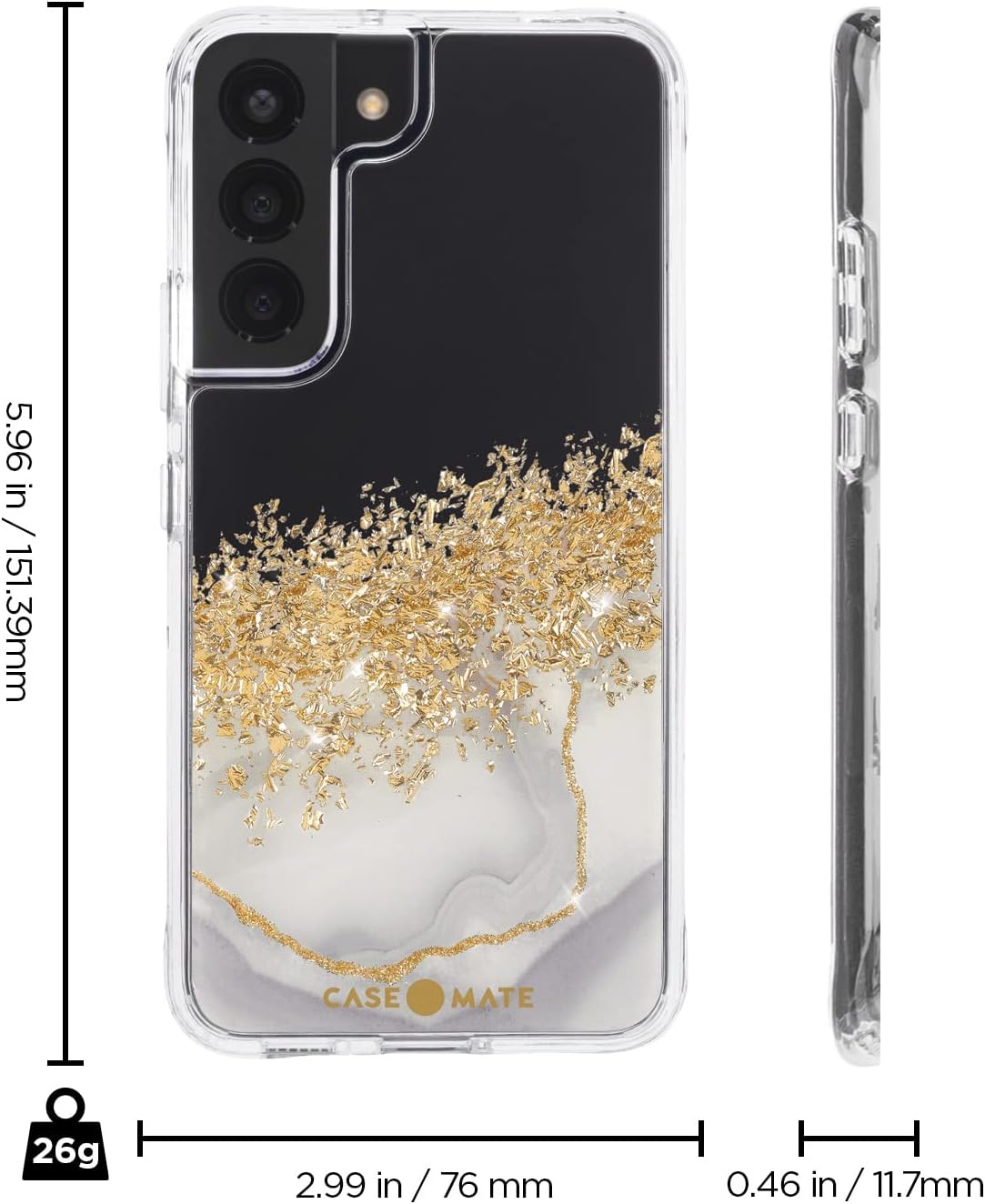 Case-Mate S22 Karat Marble Case for Samsung Galaxy - Karat Marble