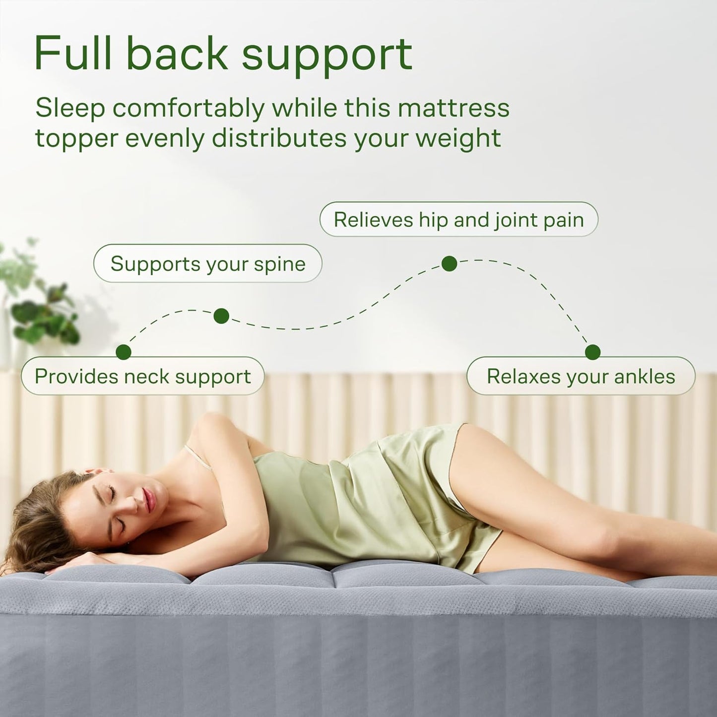 Skiennix Ultra Soft California King Mattress Topper - Bamboo Viscose Pillow Top for Cooling Comfort