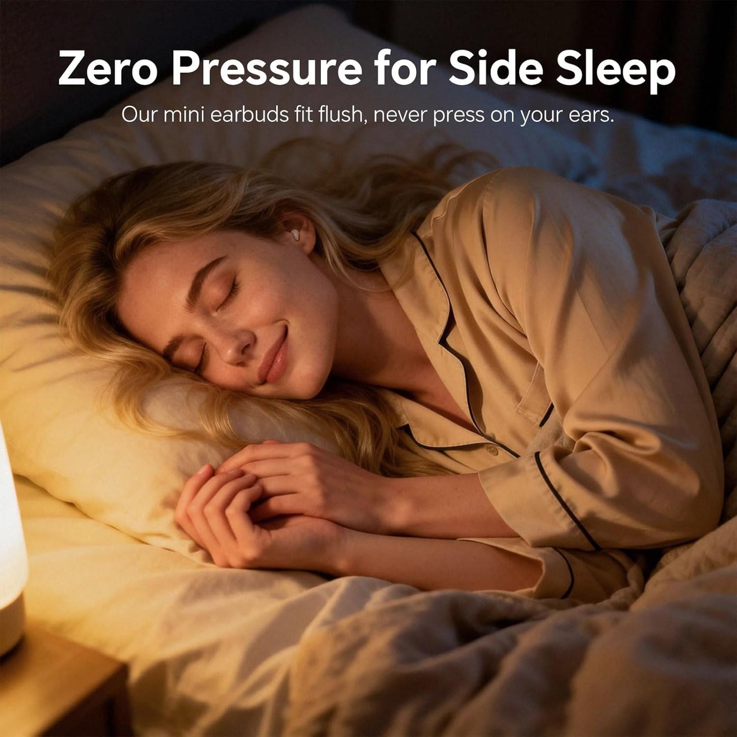 Yihou Invisible Small Mini Sleep Earbuds Headphones Wireless Bluetooth Comfortable Tiny Sleeping Smallest Low Profile