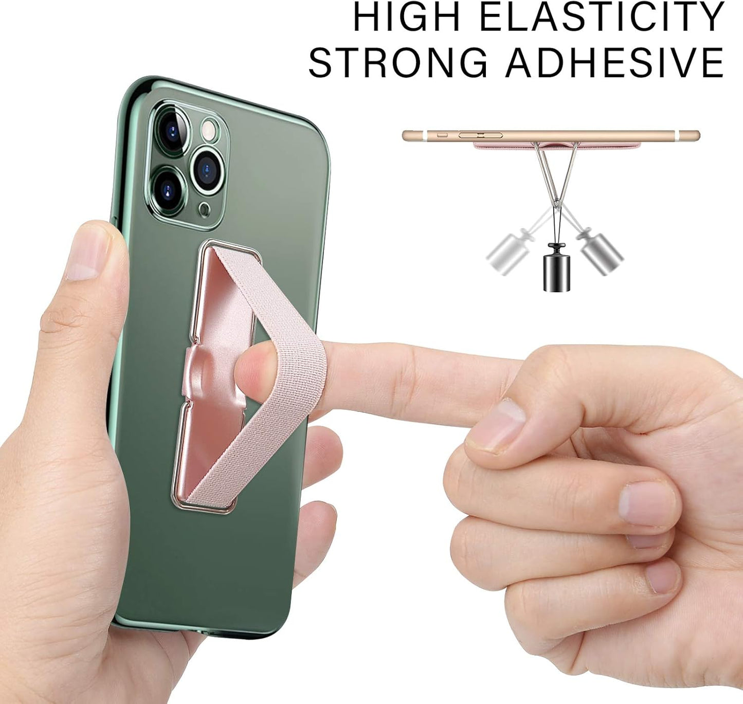 CISID 4 4PCS) Phone Strap, Pcs Phone Grip with Stand Phone Strap Holder for Hand Finger Kickstand Suitable for iPhone