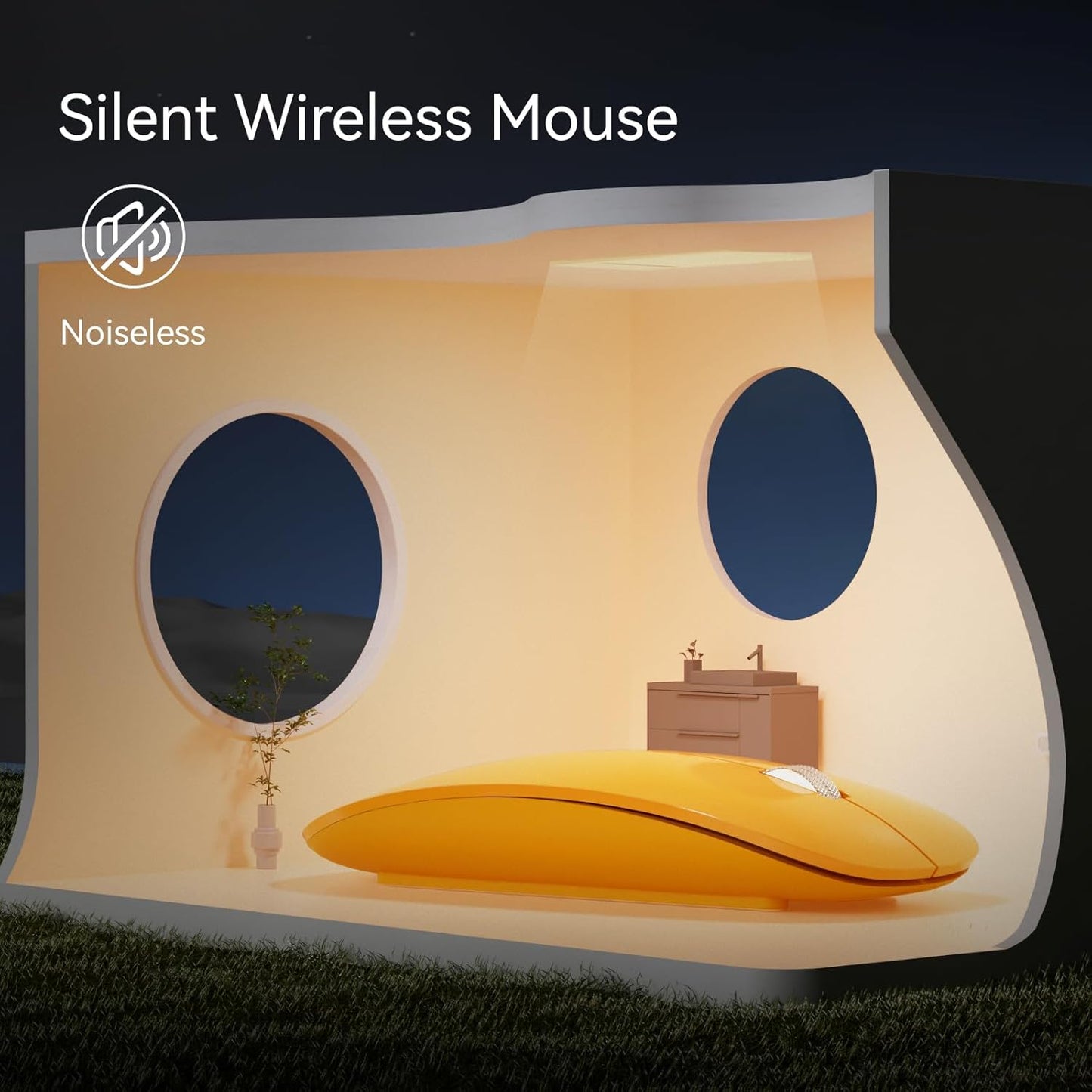 TENMOS M18 Bluetooth Mouse, USB C Rechargeable Wireless Mouse, Triple Mode (Dual Bluetooth+USB) Computer Silent Mice