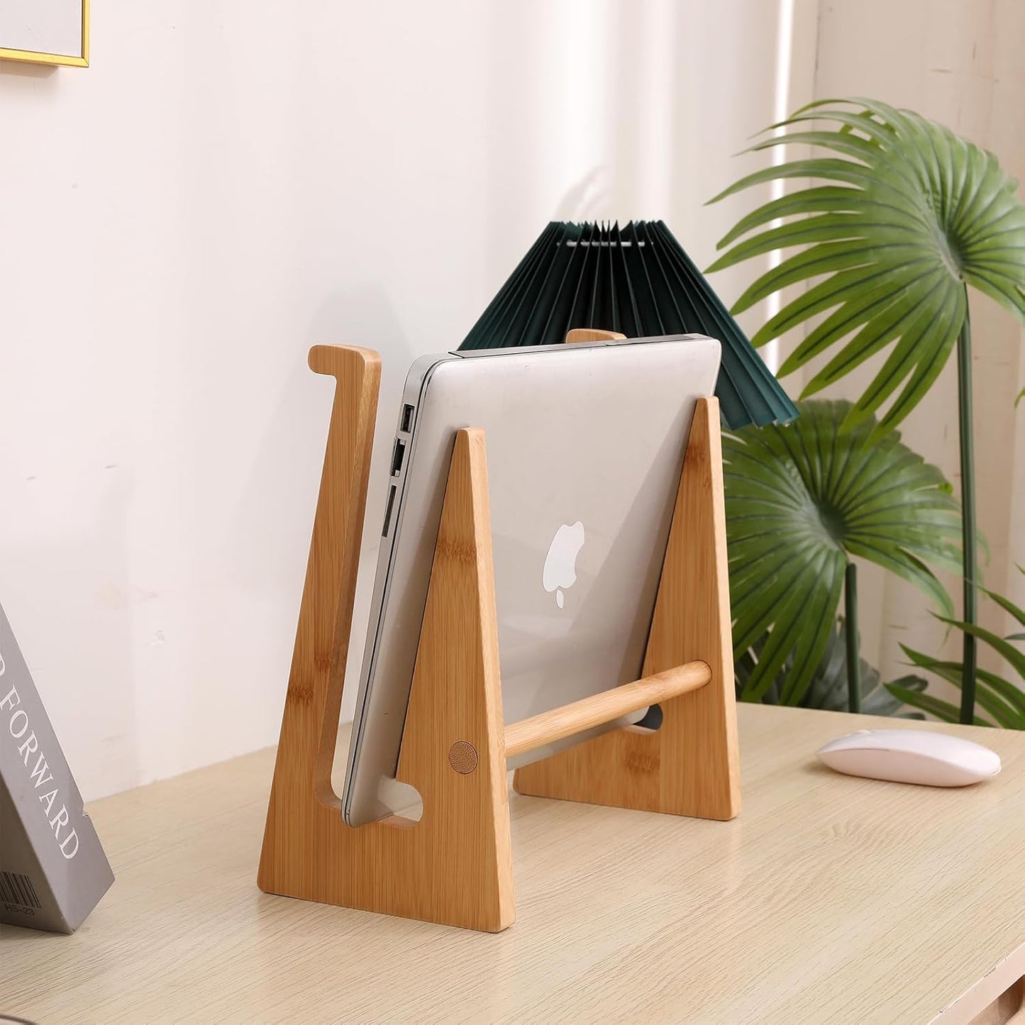 YOCAHAOY 13-18.6in pro/HP/Pixelbook/Lenovo,More Wooden Laptop Stand Vertical Laptop for Bamboo Stand for Desk,Laptop