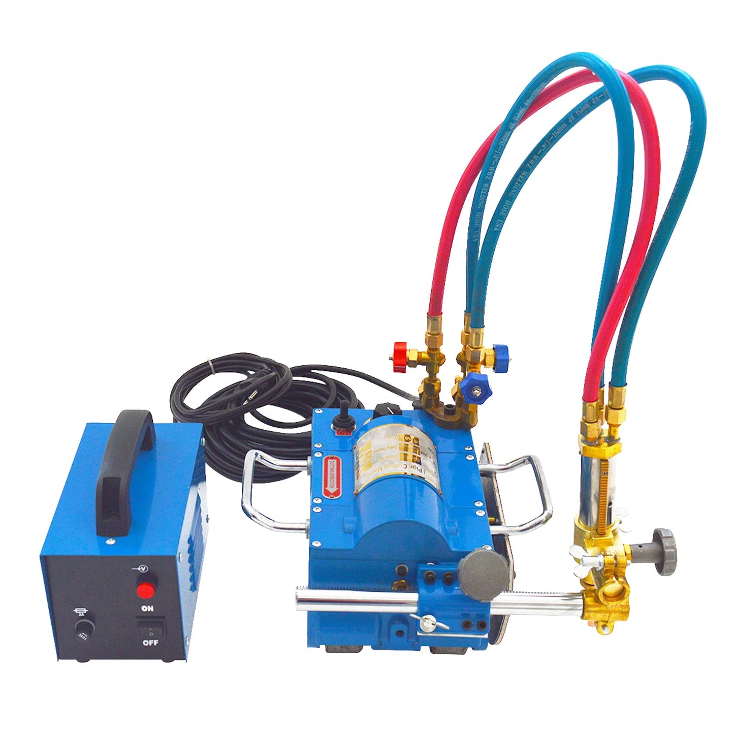 PreAsion Electromagnetic Gas Pipe Cutting Machine Torch Burner Beveler 110V CG2-11C Pipeline Gas Cutting Machine Cutting Tube Thickness 0.2’-4’