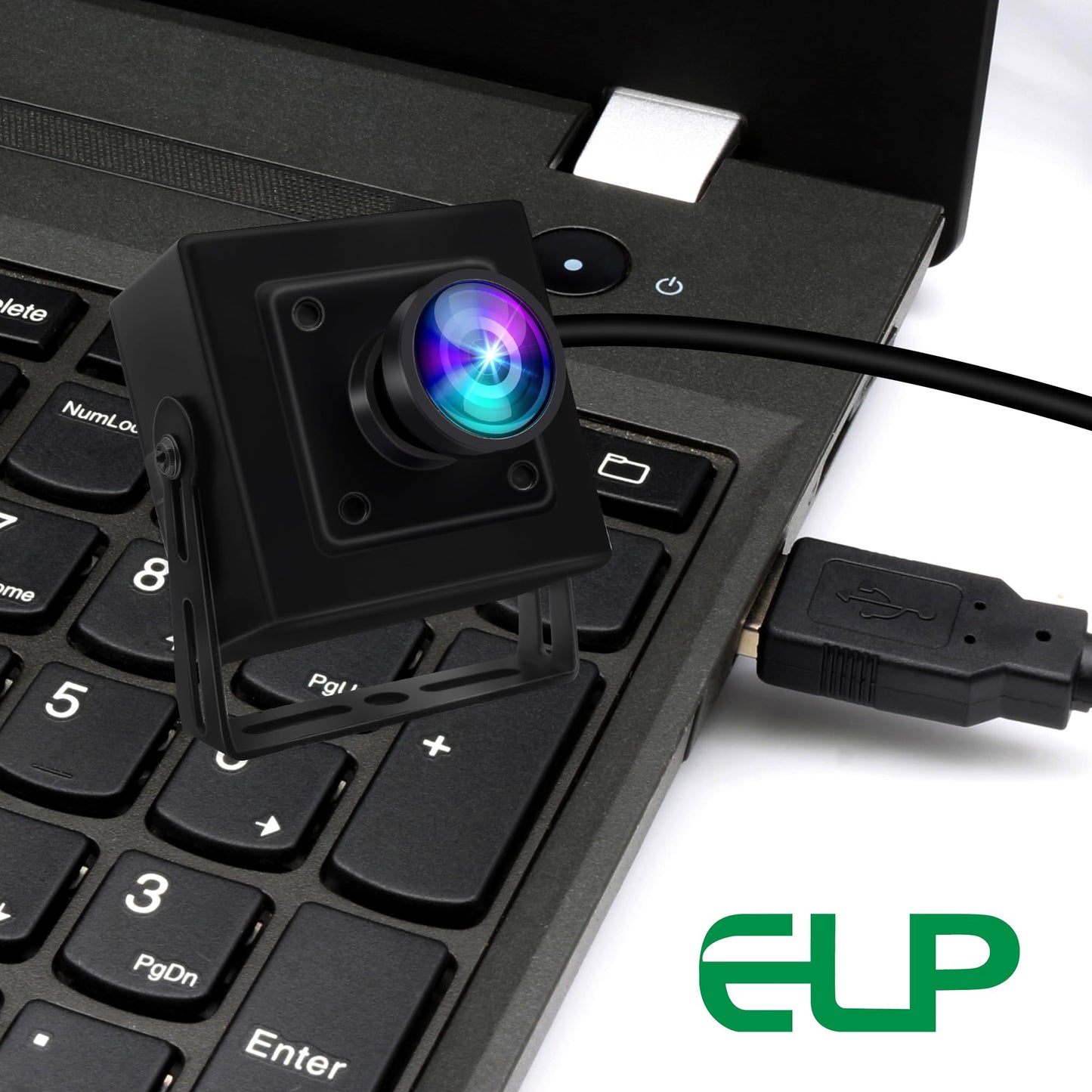 ELP 5MP 50fps Global Shutter USB Camera with Housing for Computer UVC USB2.0 Lightburn Camera for Laser Engraver High Speed 60fps PC Cam Wide Angle 100° WebCamera for Live Streaming
