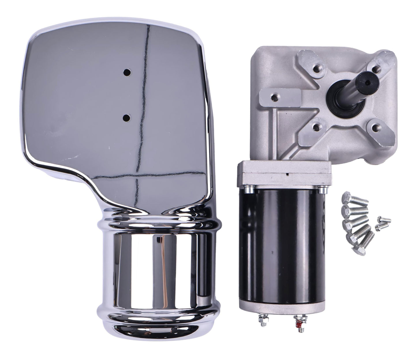 Solarhome New 60:1 Dump Truck Roll Tarp Motor with Chrome Cover 12V 600 W 33Amps 76 RPM
