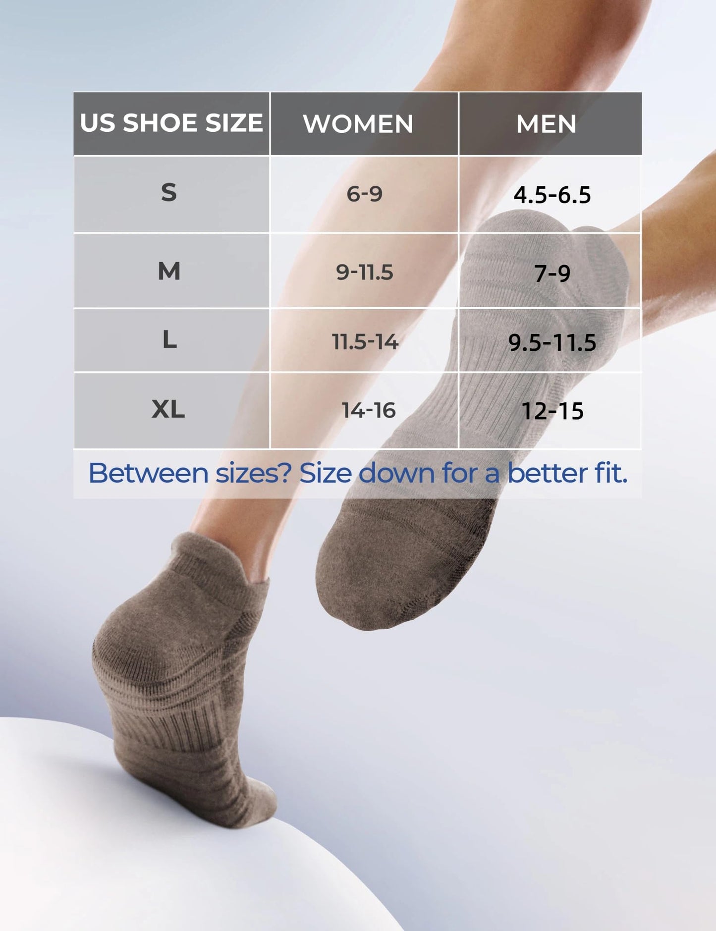 CS CELERSPORT 6 Pack Athletic Running Ankle Socks, Low Cut Cushioned Tab Sports Socks Men Women,Brown, Large