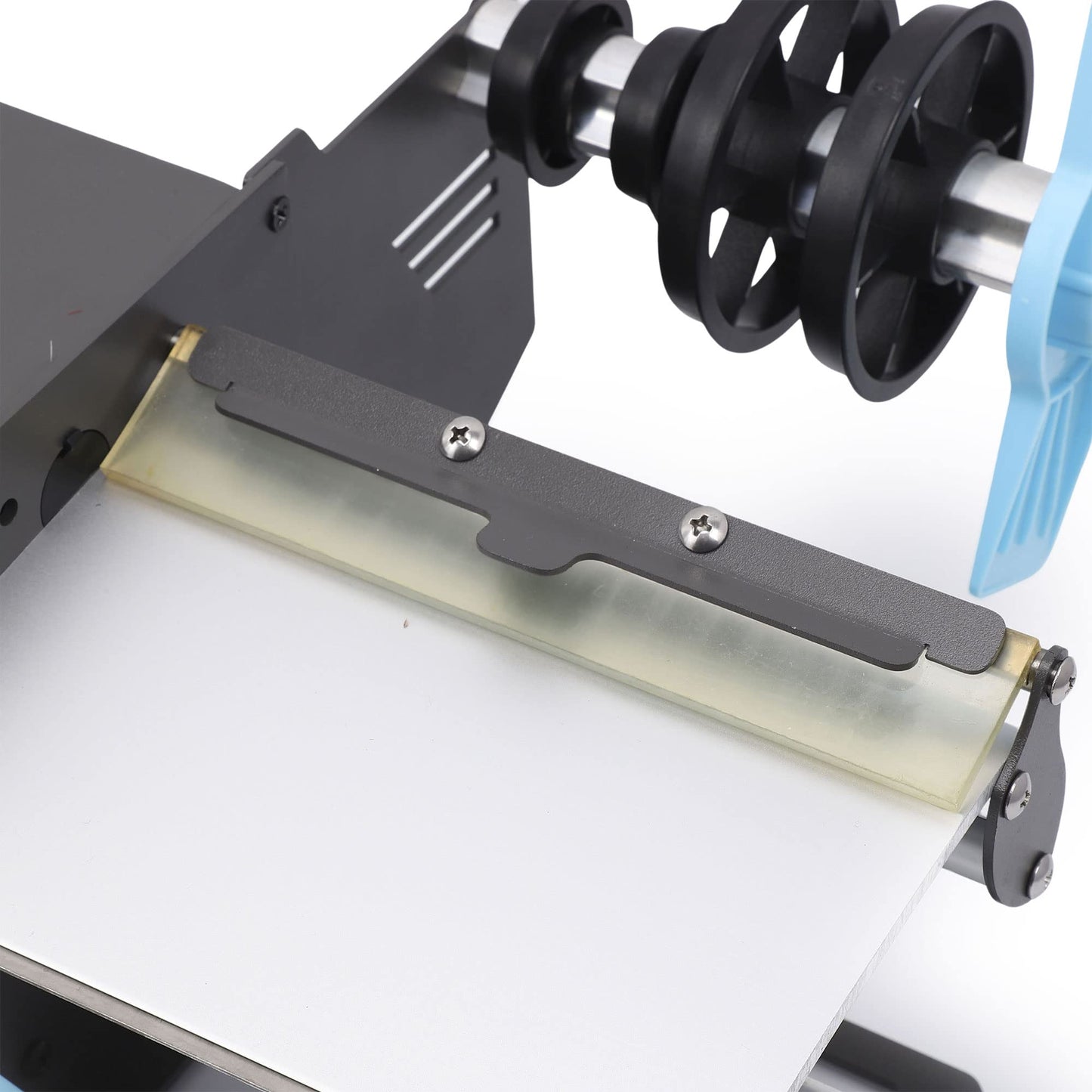 U.S. Solid Automatic Label Dispenser for Rolls and Fanfold Labels - Translucent and Opaque - Adjustable Speed - Core Sizes 1", 1.5", 3" - Width 0.2-7 in - Length 0.2 in-∞