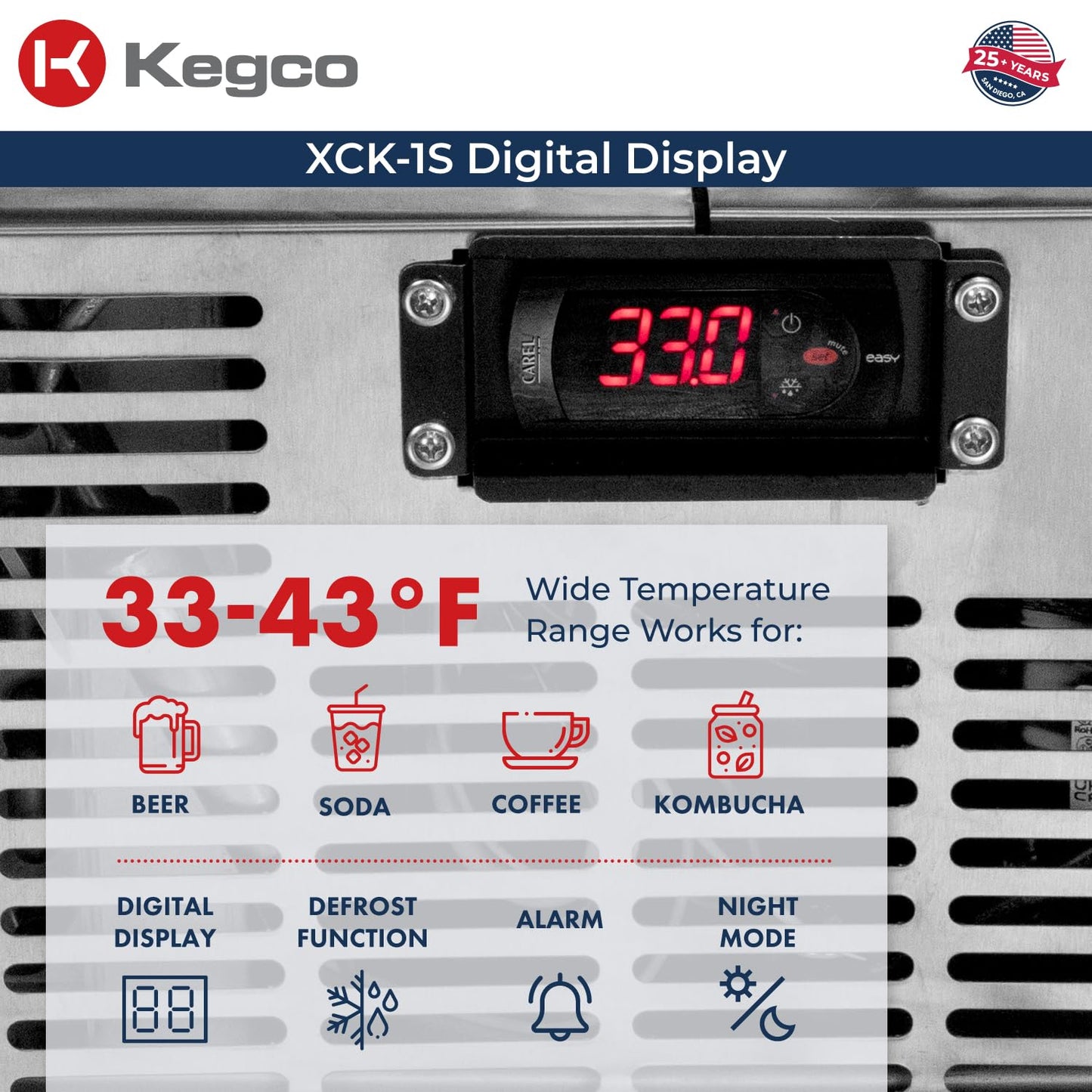 Kegco XCK-1S-2 Kegerator
