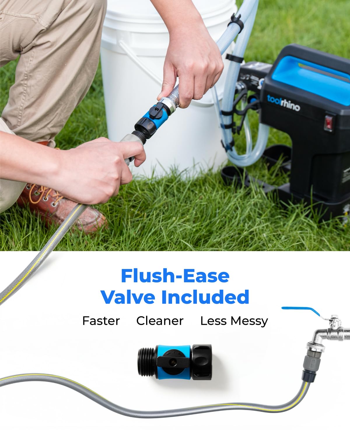Toolrhino Airless Paint Sprayer for House Painting, DIY Beginners' Choice with Accessories Storage Space, Lightweight Design, Thinning-Free & Quick Clean for 5 Gallon DIY Painting Projects