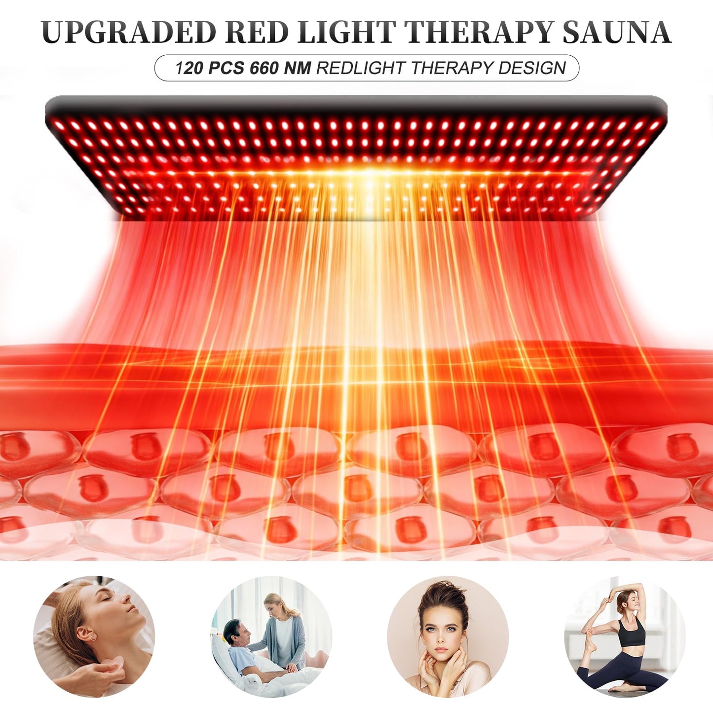 TaTalife Upgraded Hot Air Sauna, 1 or 2 Person Sauna Tent, 1500W & 159°F Portable Dry Wind Saunas, with 660nm Red Light, 2 Folding Chairs, X-Large Full Size Indoor SPA Tent for Body Recovery（110V）